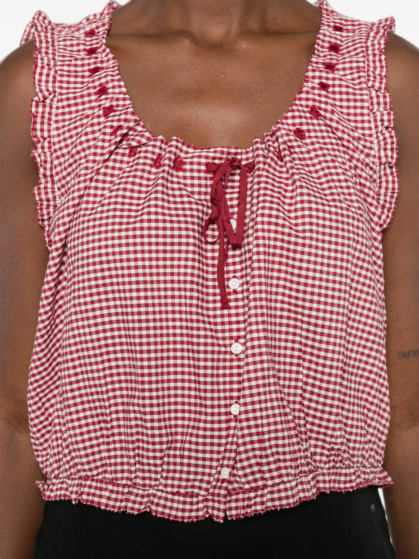 Traveler gingham top