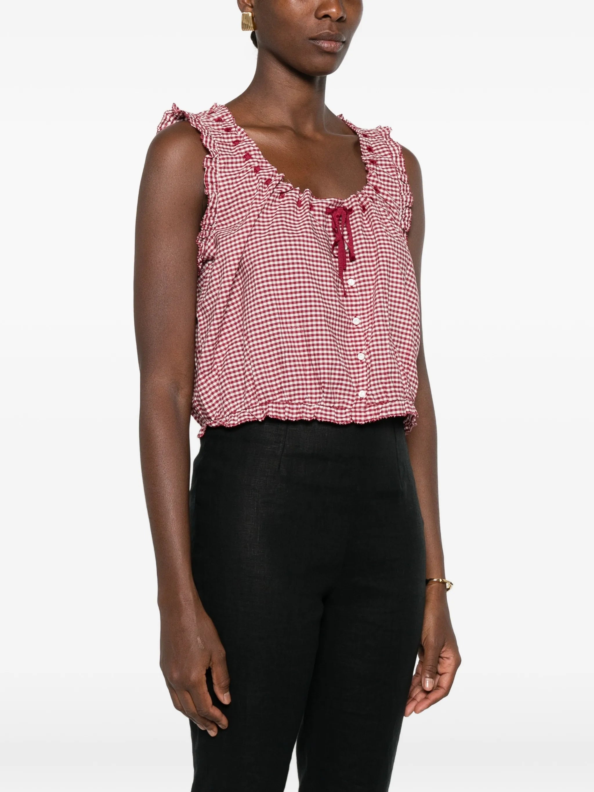 Traveler gingham top