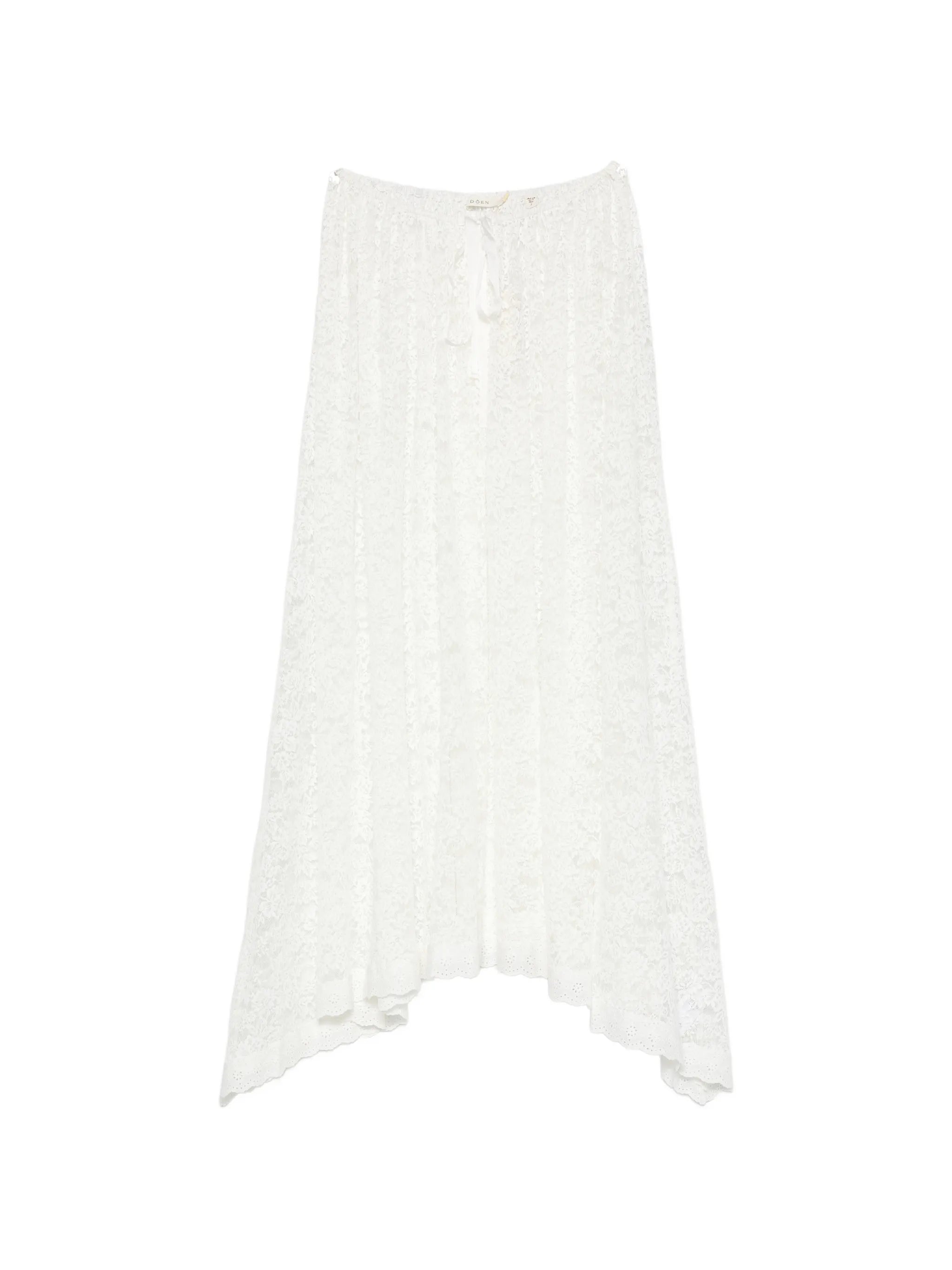 Zinnia lace-knit skirt