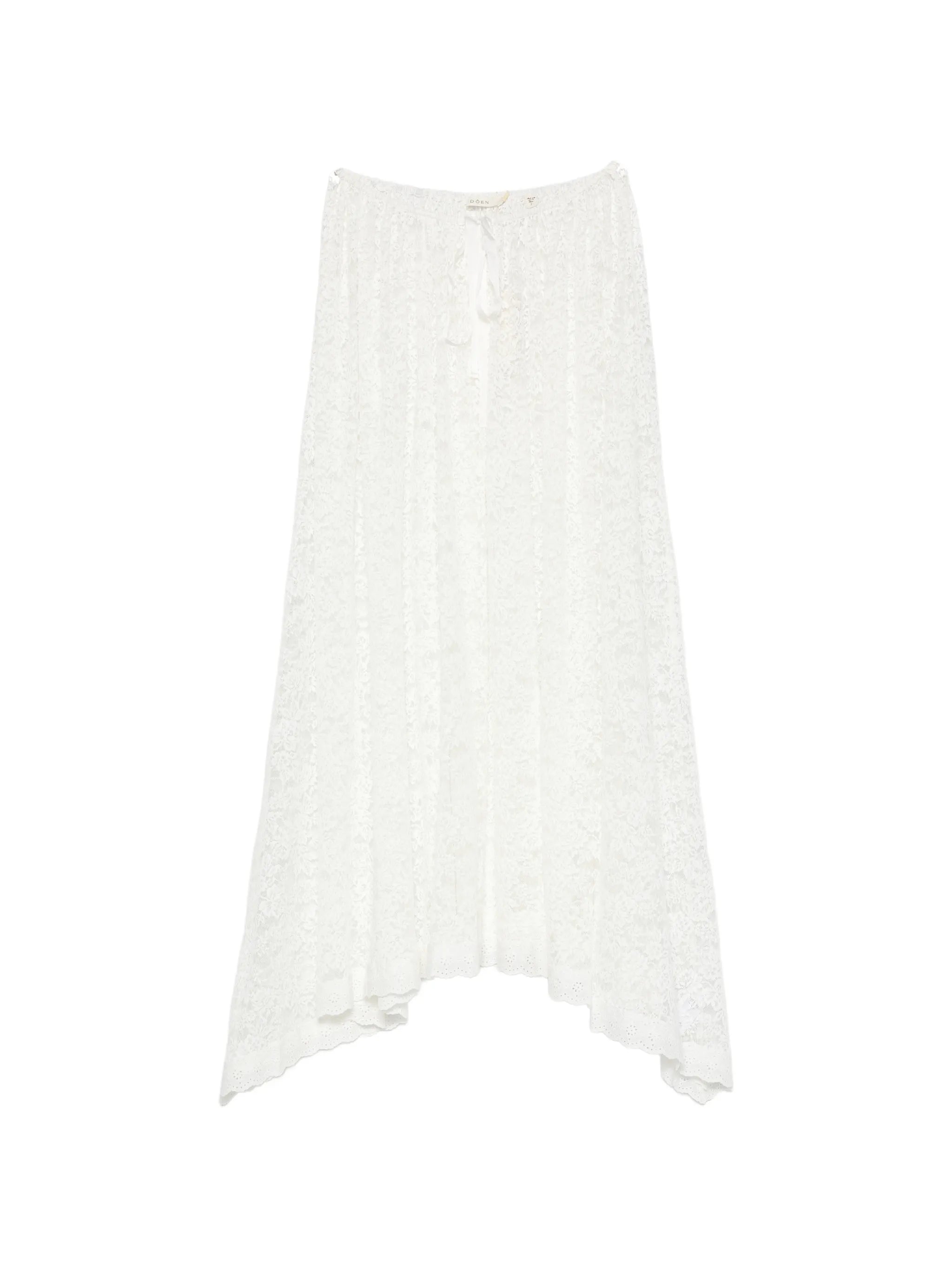 Zinnia lace-knit skirt