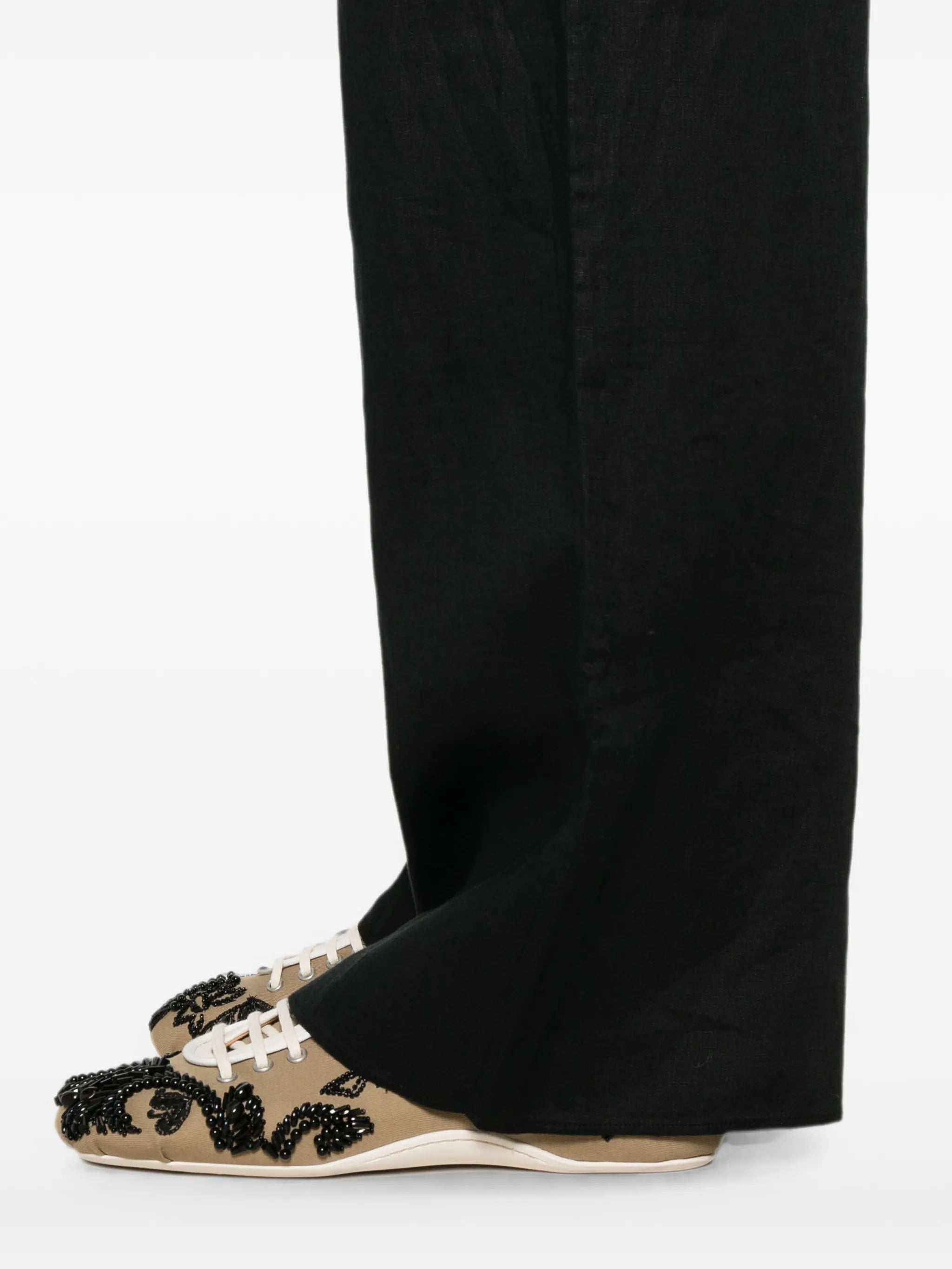 Lavon wide-leg linen trousers