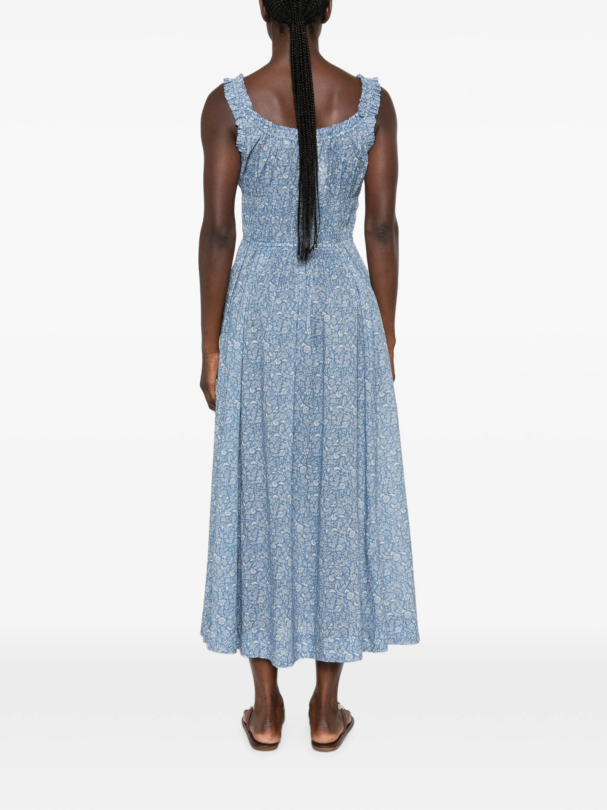 Emmaretta floral-print midi dress