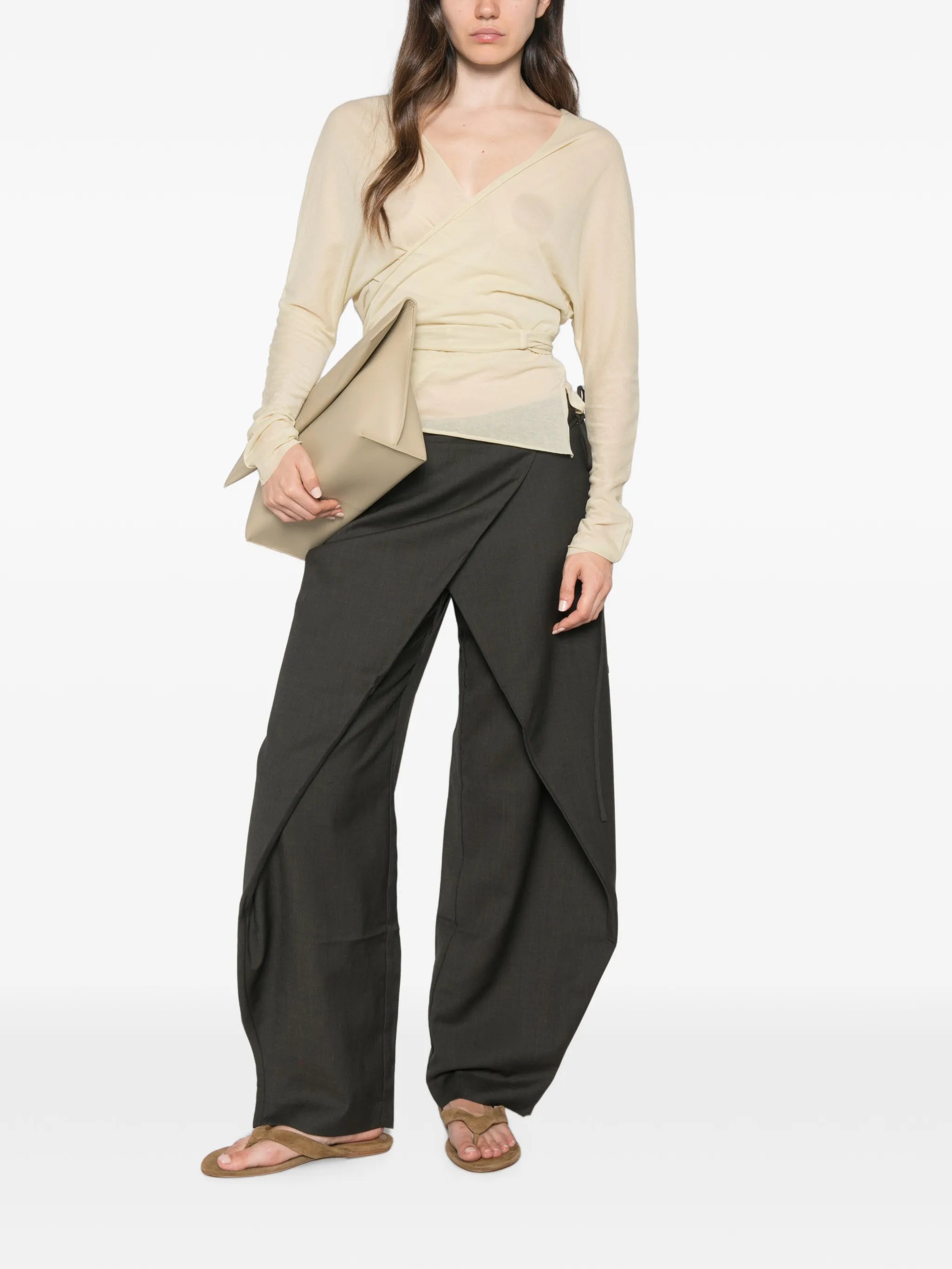 Rouleau wrap trousers