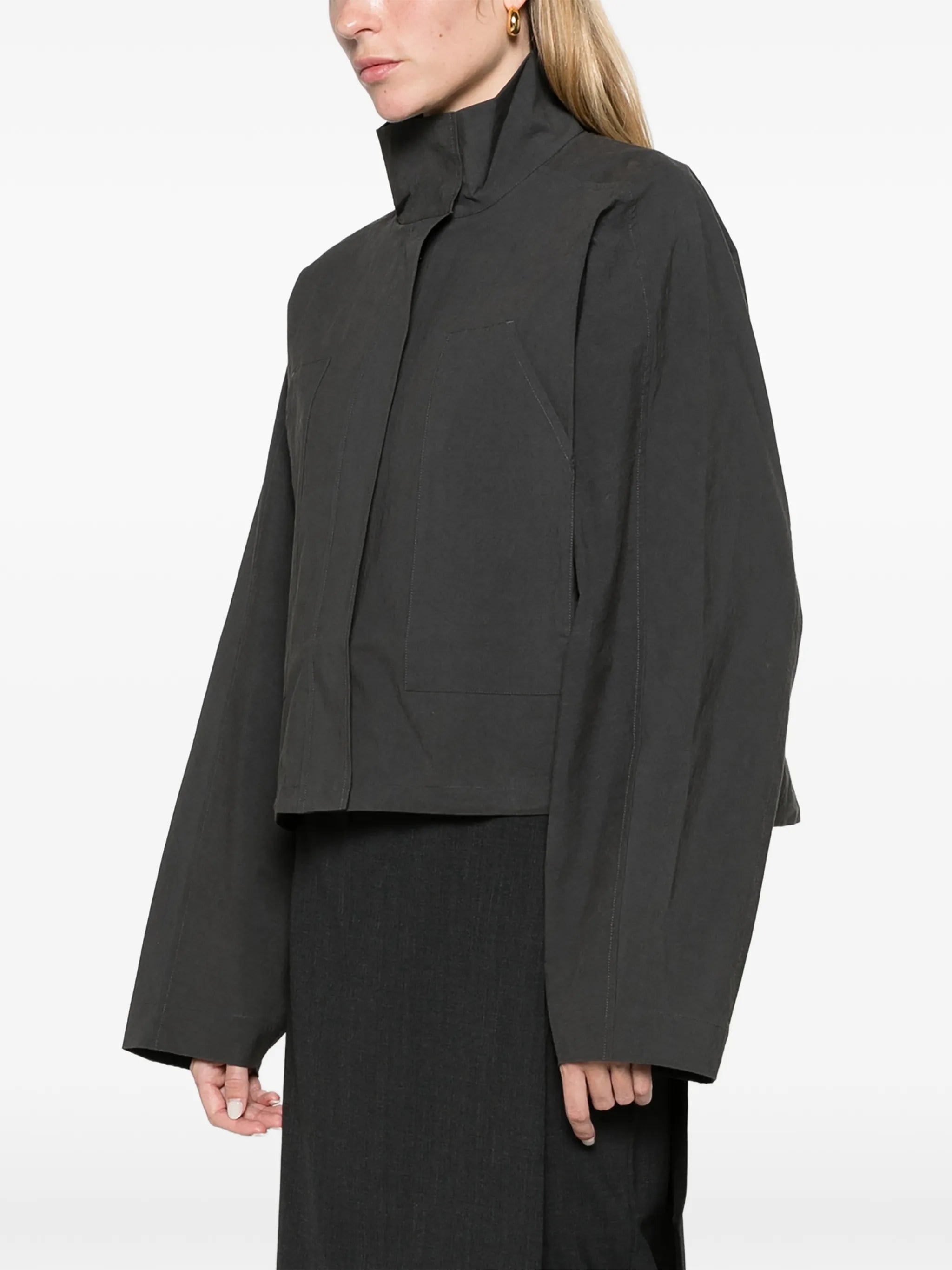 technical cotton carpenter jacket - iron glaze