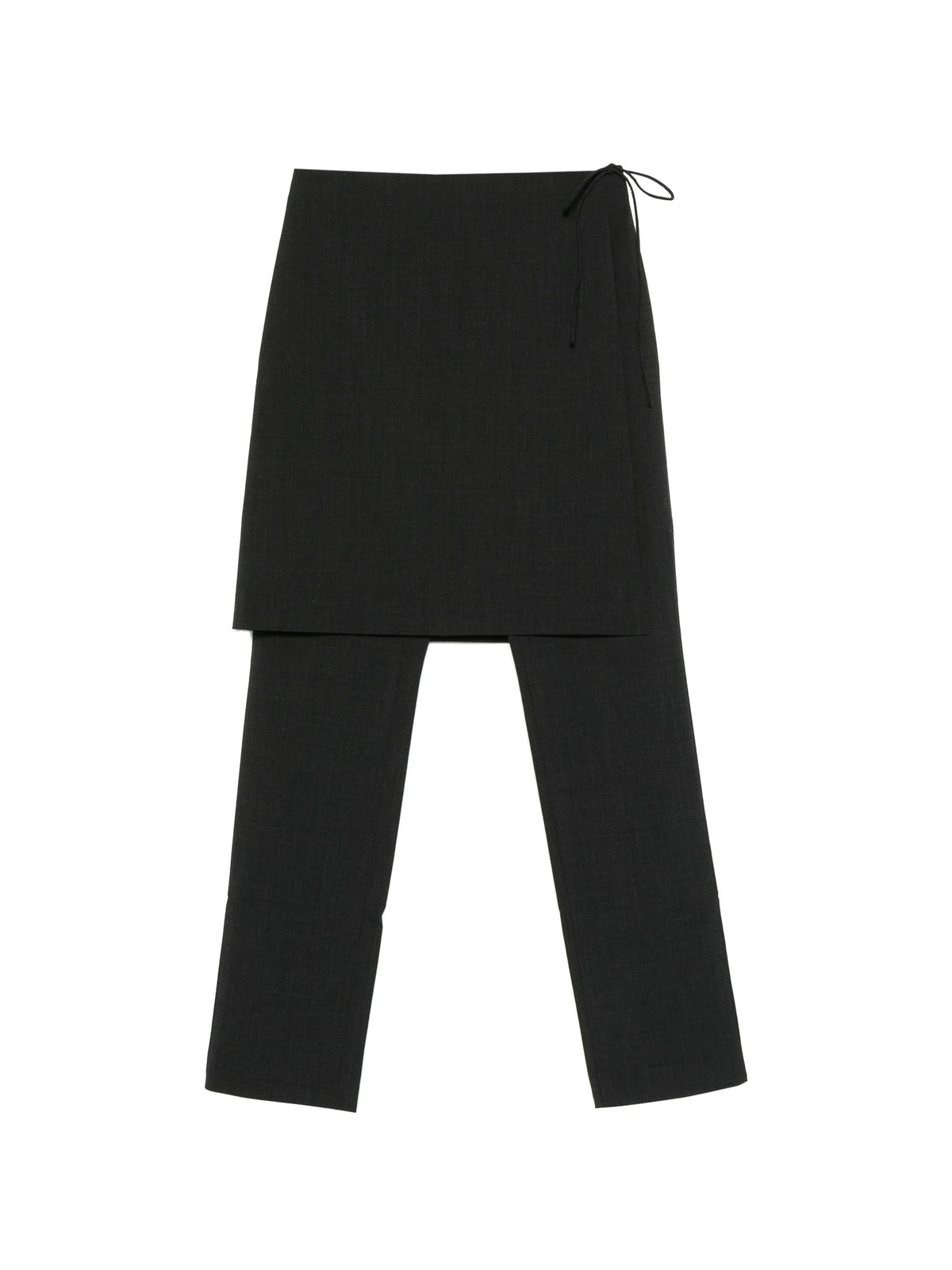 wool sarong pants - dark graphite