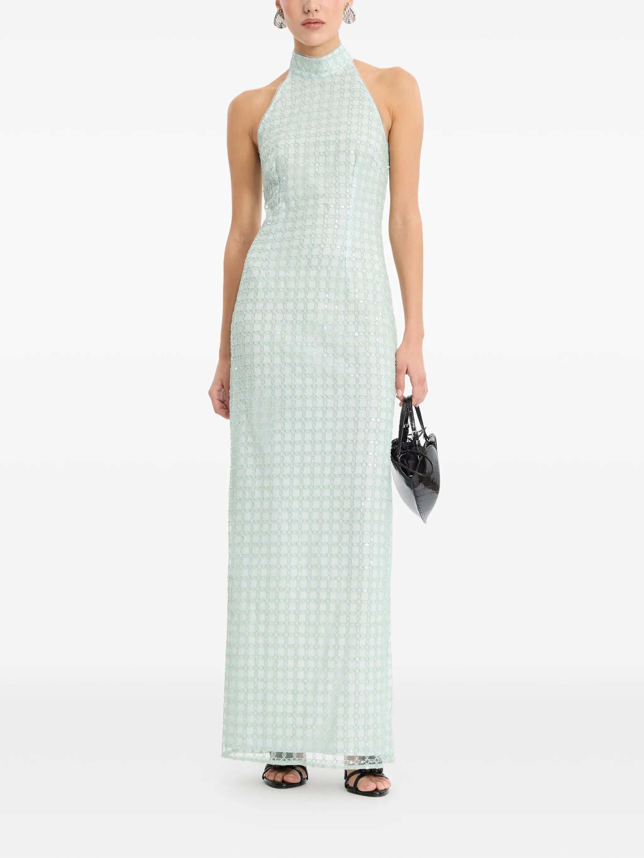 beaded maxi dress