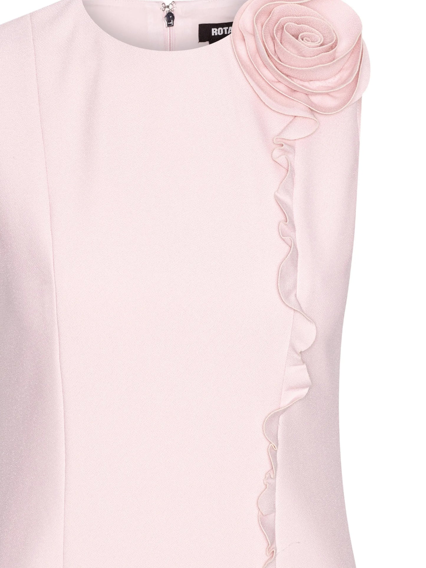 flower ruffle mini dress
