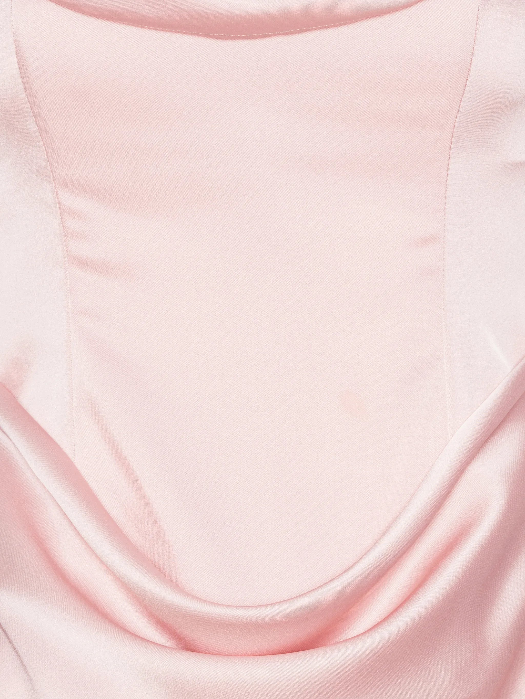 corsage draped-detail maxi dress