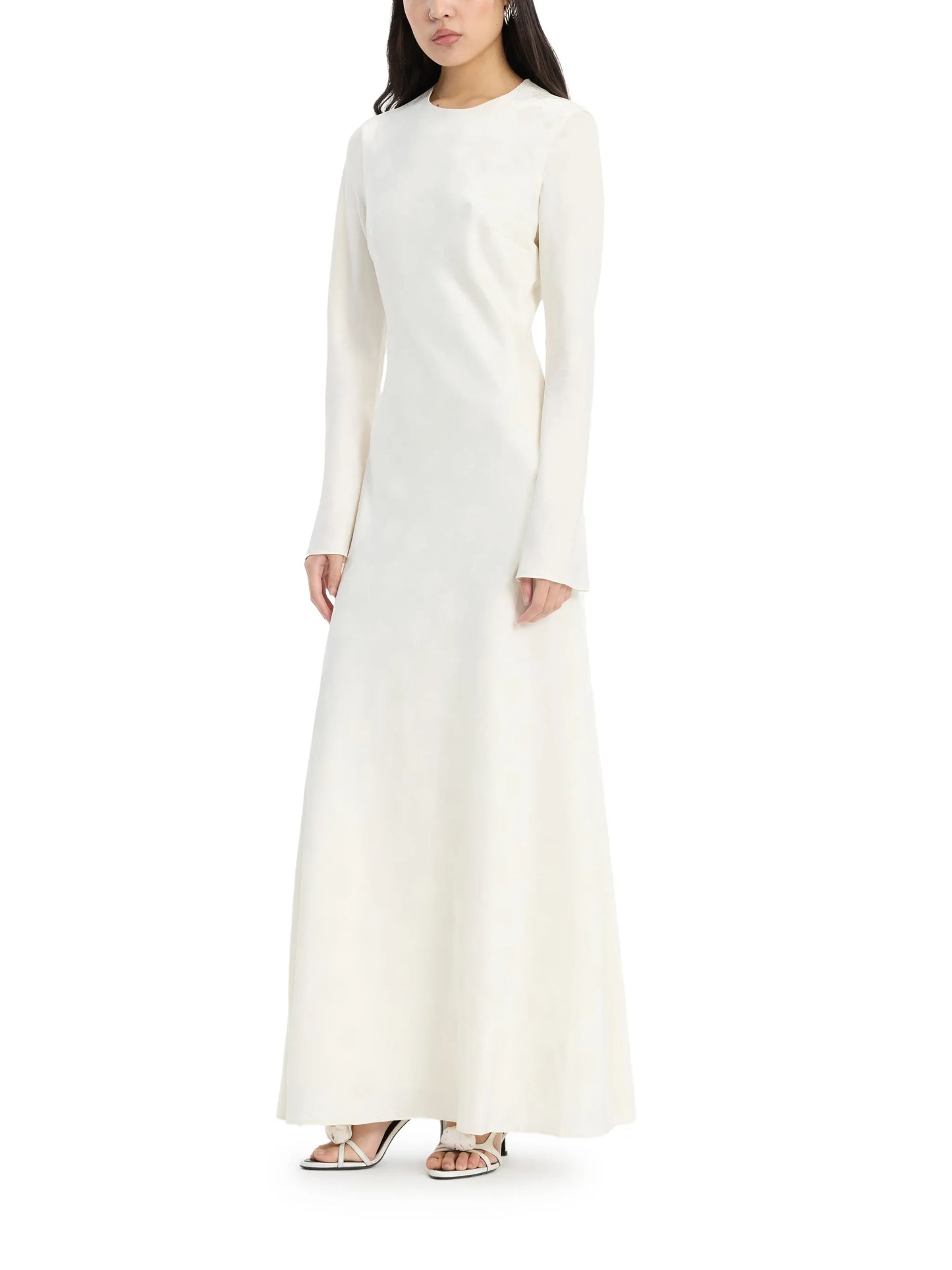 biascut floral maxi dress