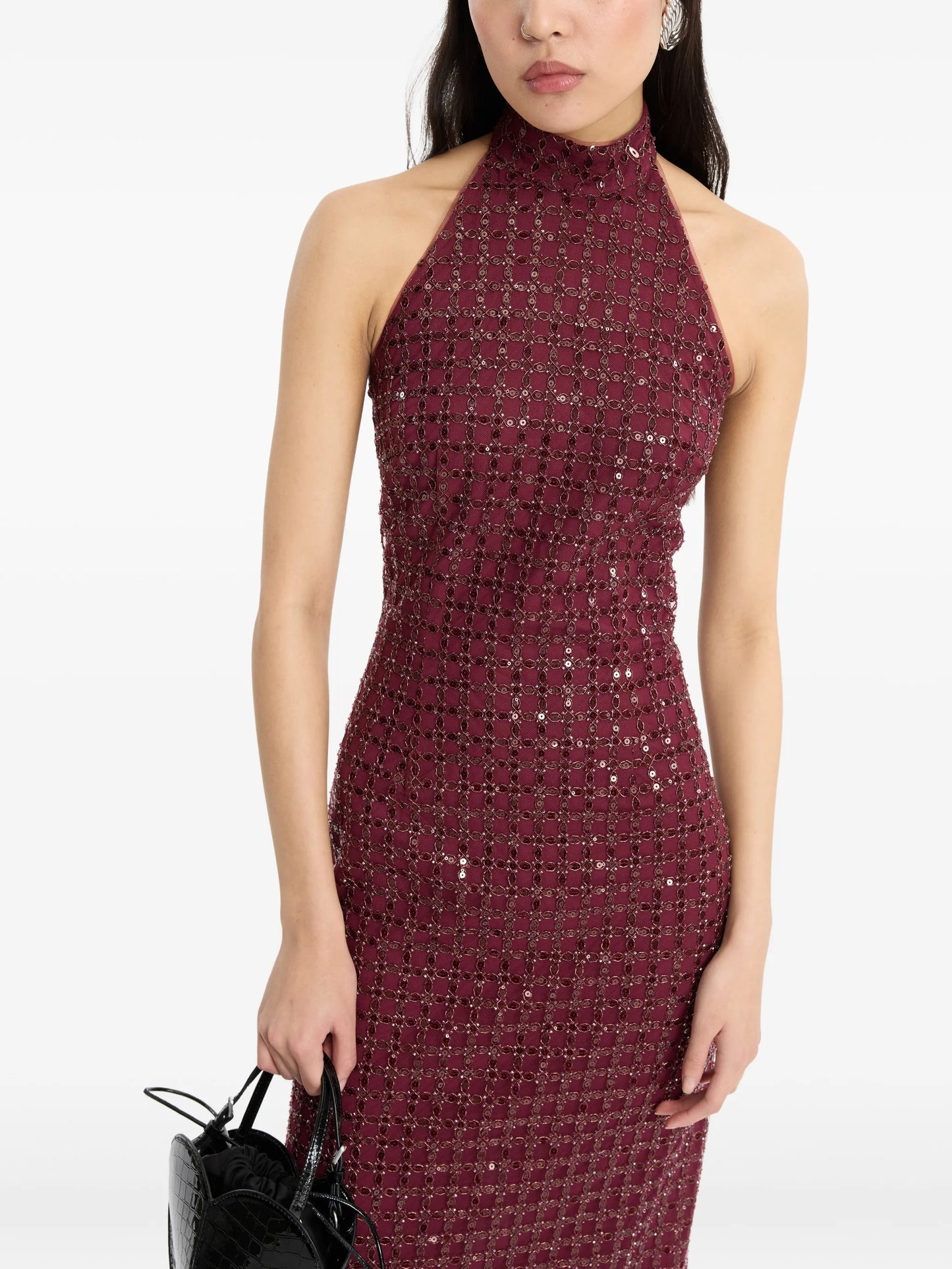 beaded maxi dress