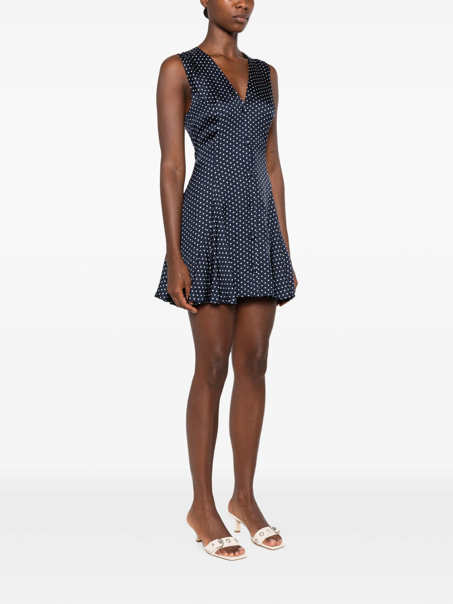 Aubrey polka-dot mini dress