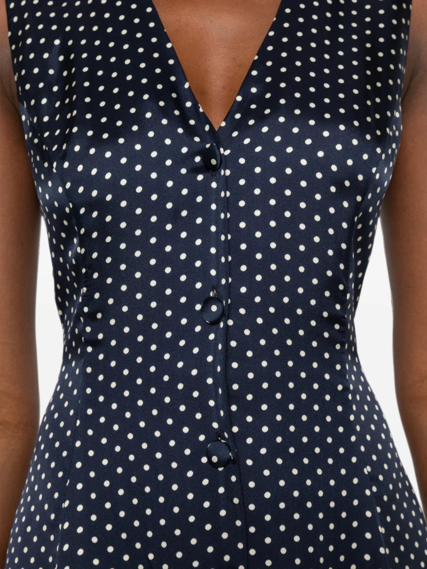 Aubrey polka-dot mini dress