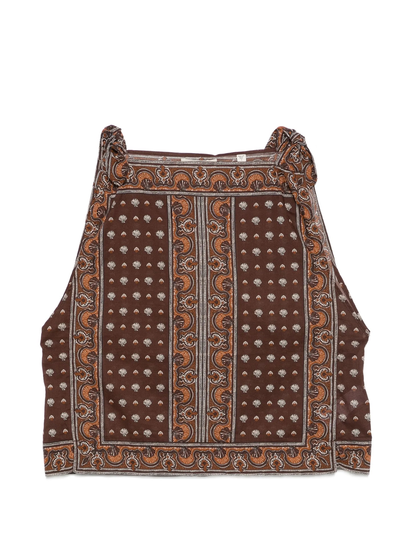 Amalia foulard-print top