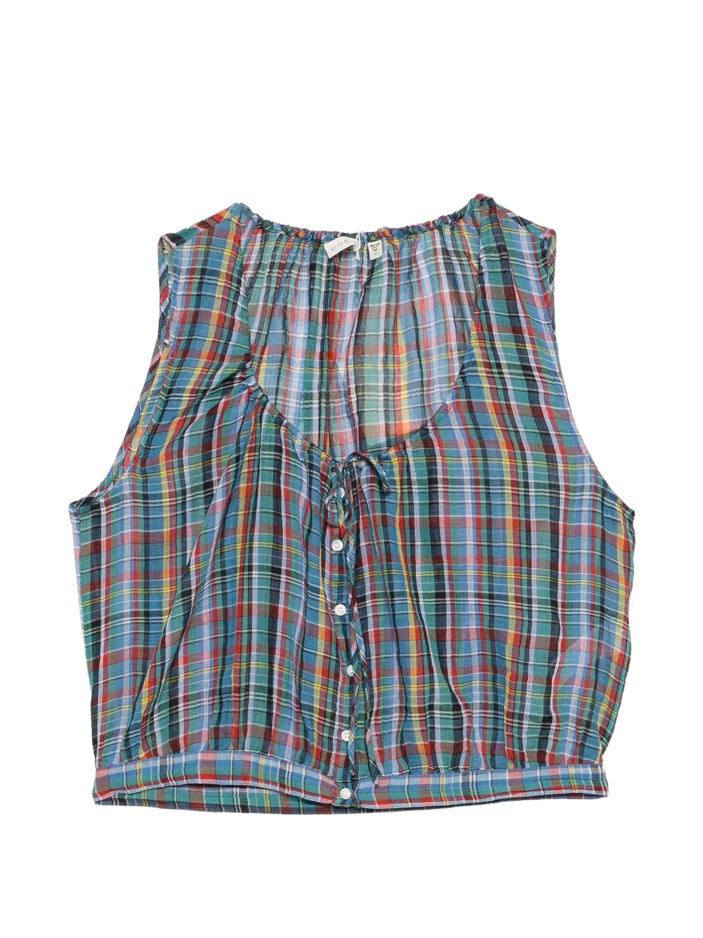 Theo plaid blouse