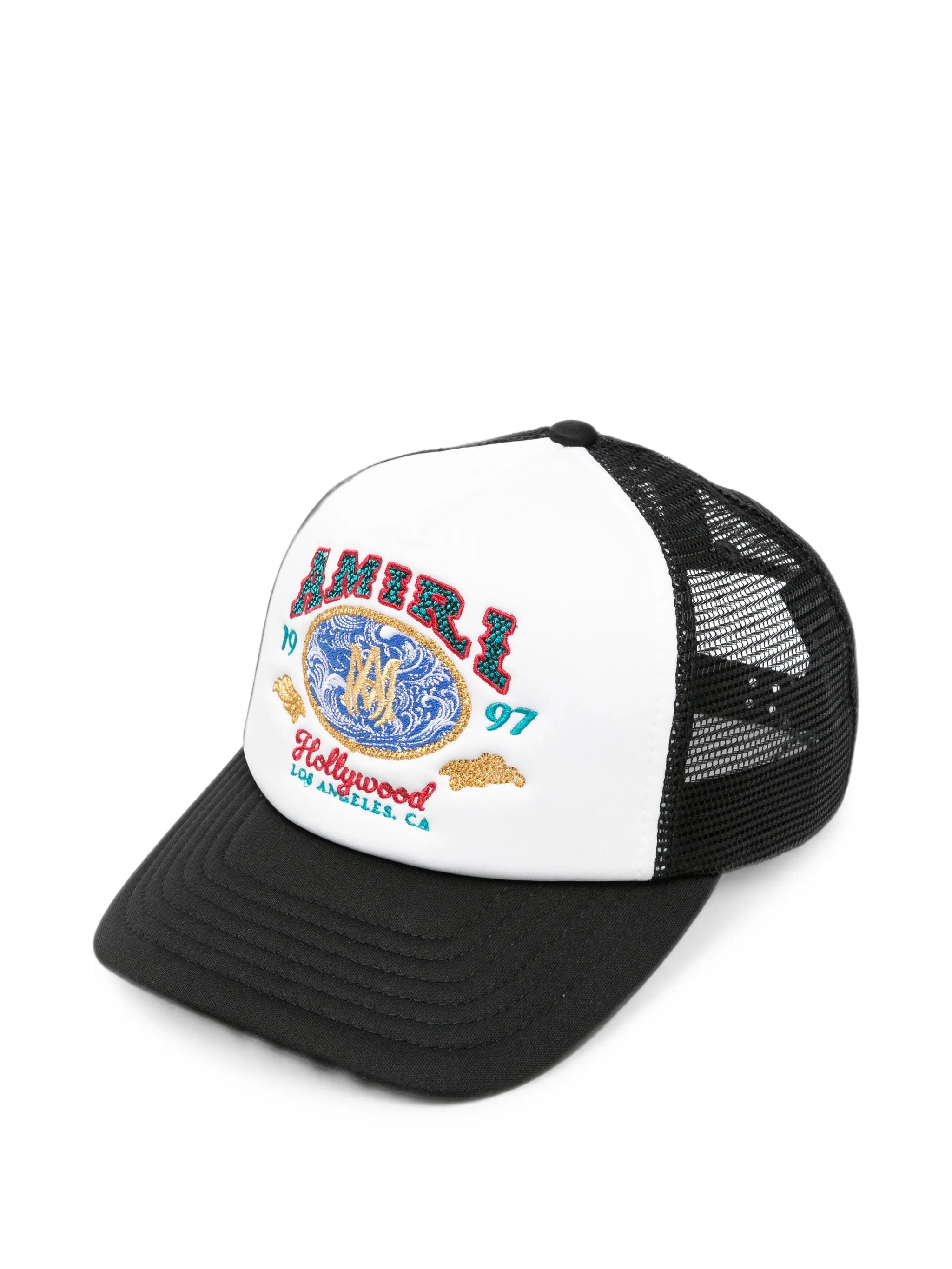 Wave embroidered trucker cap