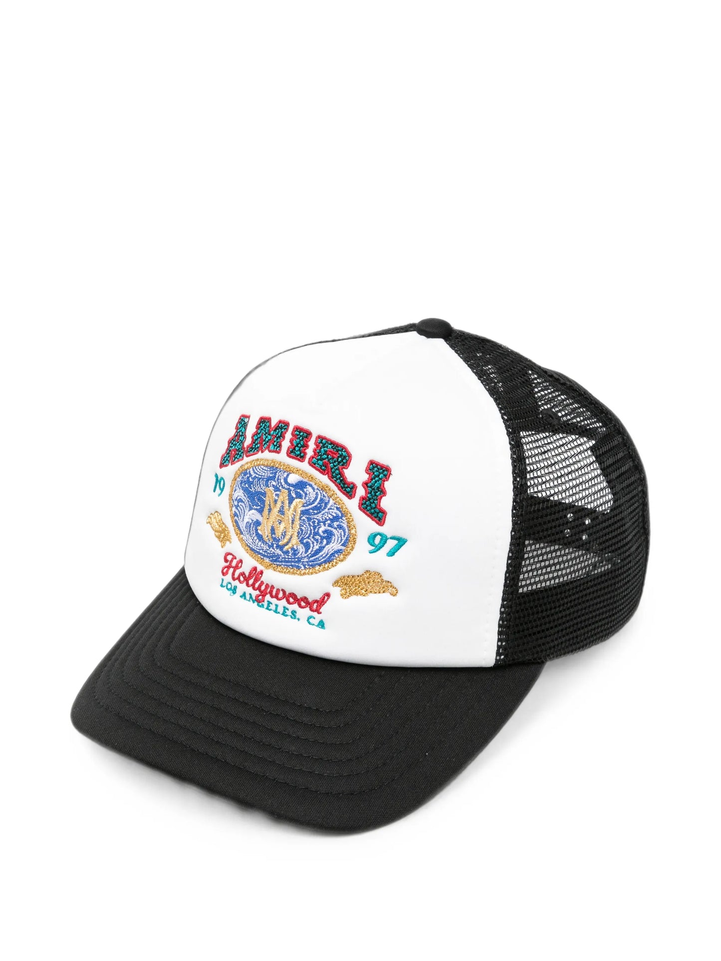 Wave embroidered trucker cap