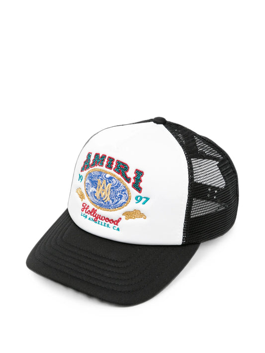 Wave embroidered trucker cap