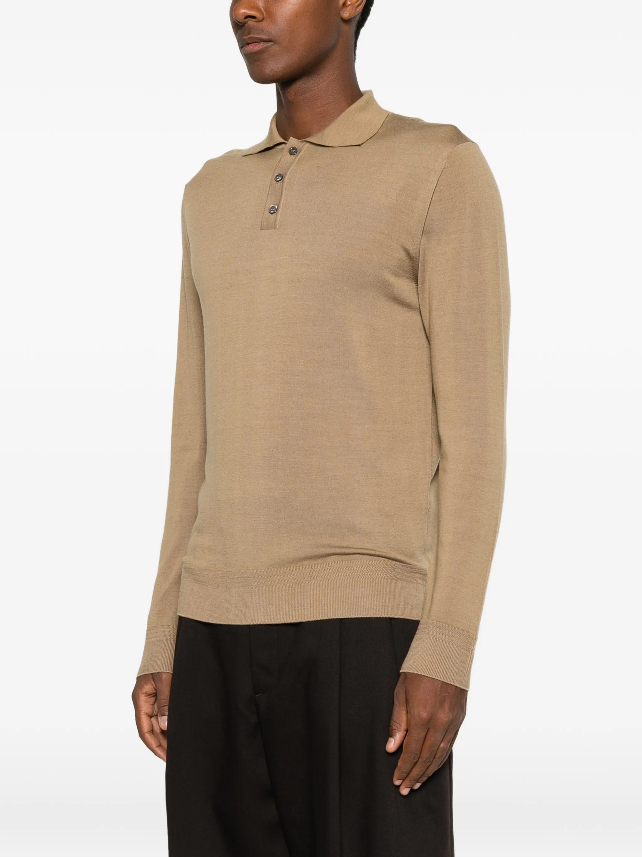 Pevaron long-sleeve polo shirt