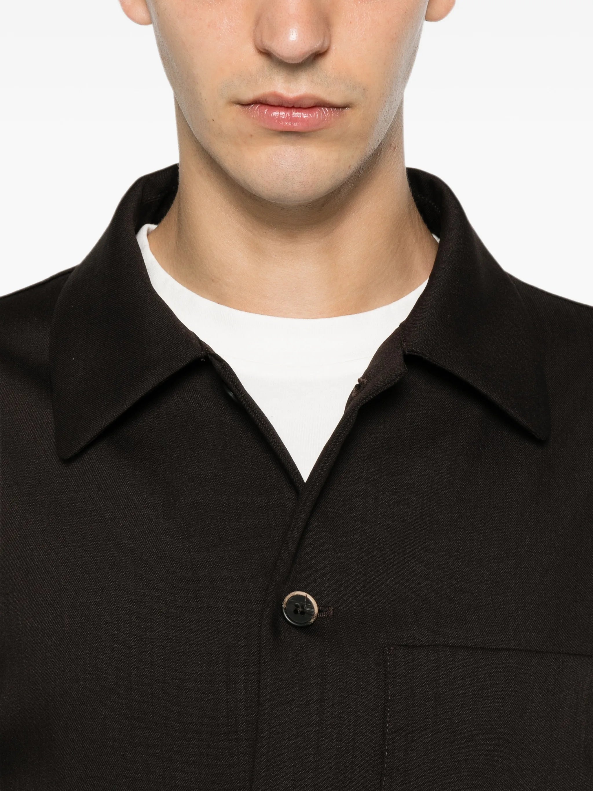 Cedrone patch-pocket overshirt