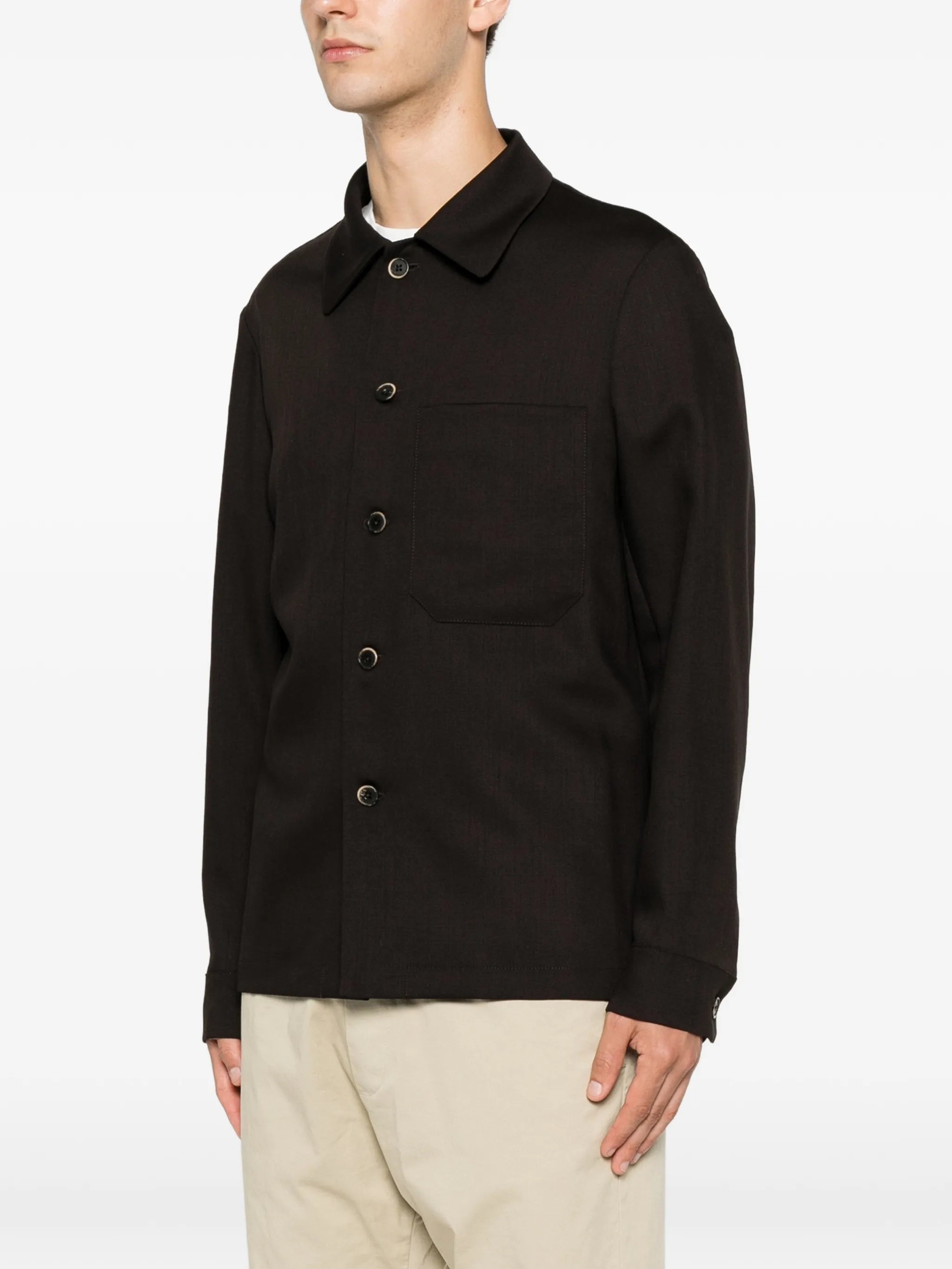 Cedrone patch-pocket overshirt