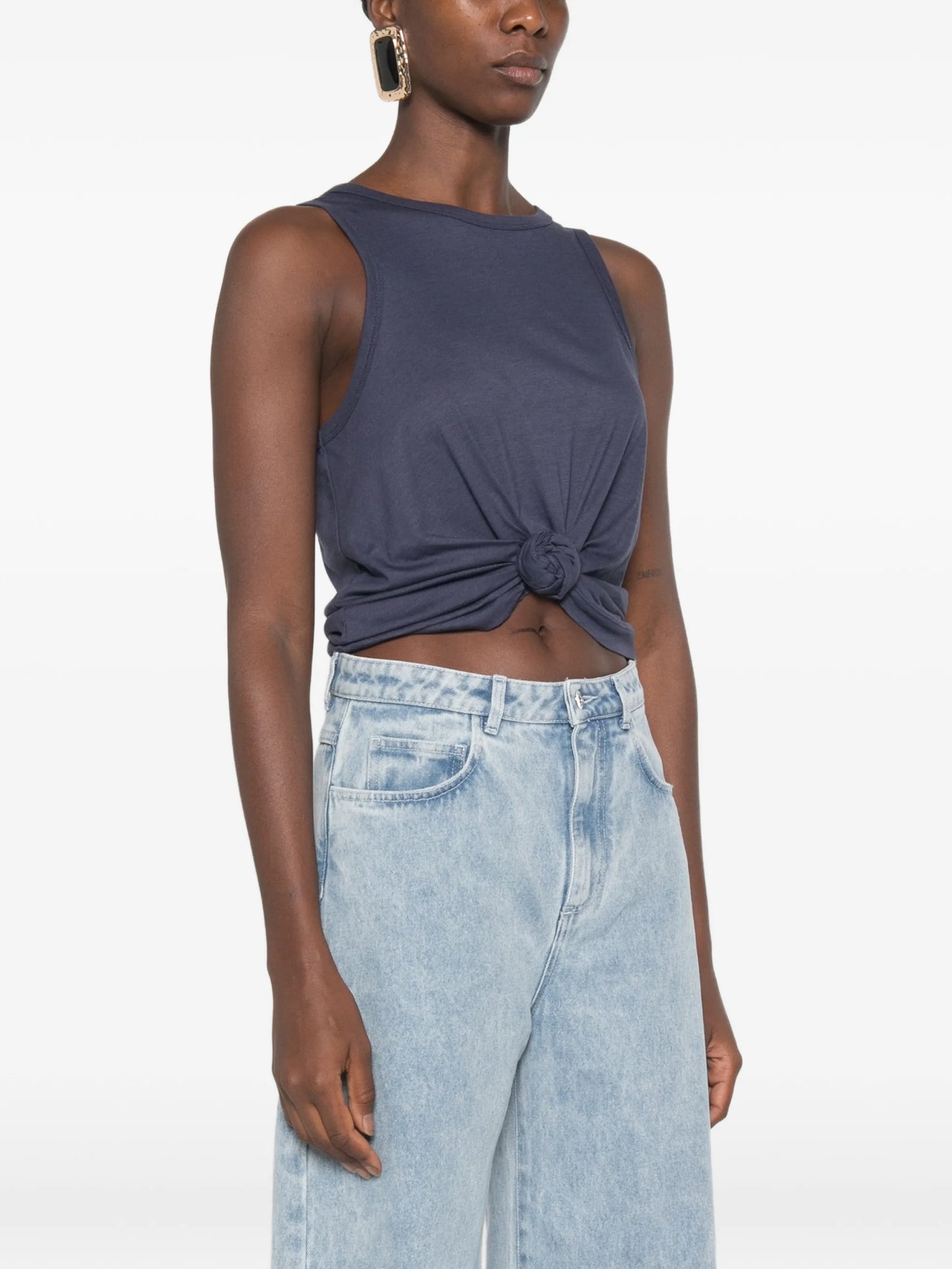 knot-detail tank top