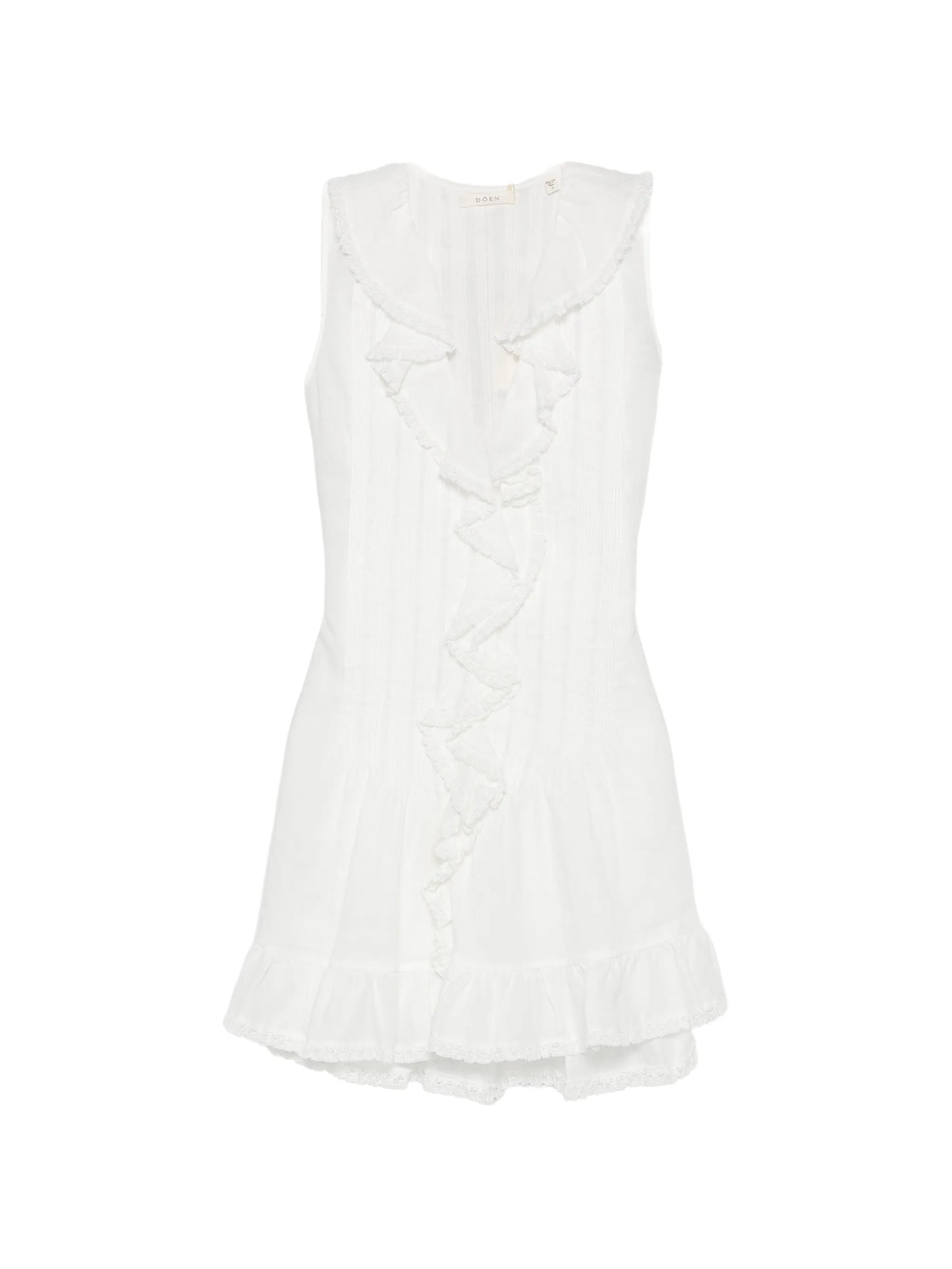 Henrietta ruffled sleeveless midi dress