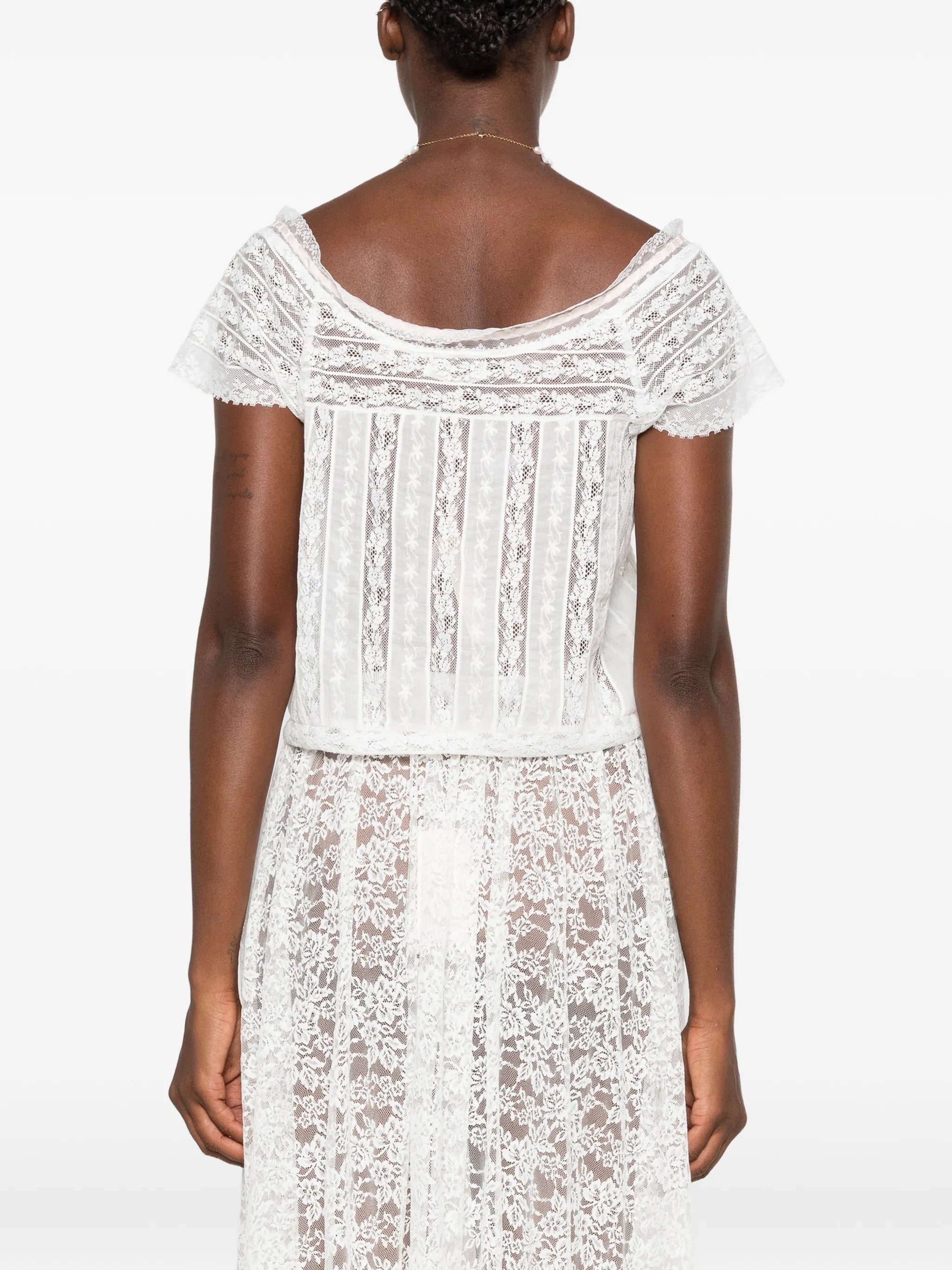 Greta lace-trim top