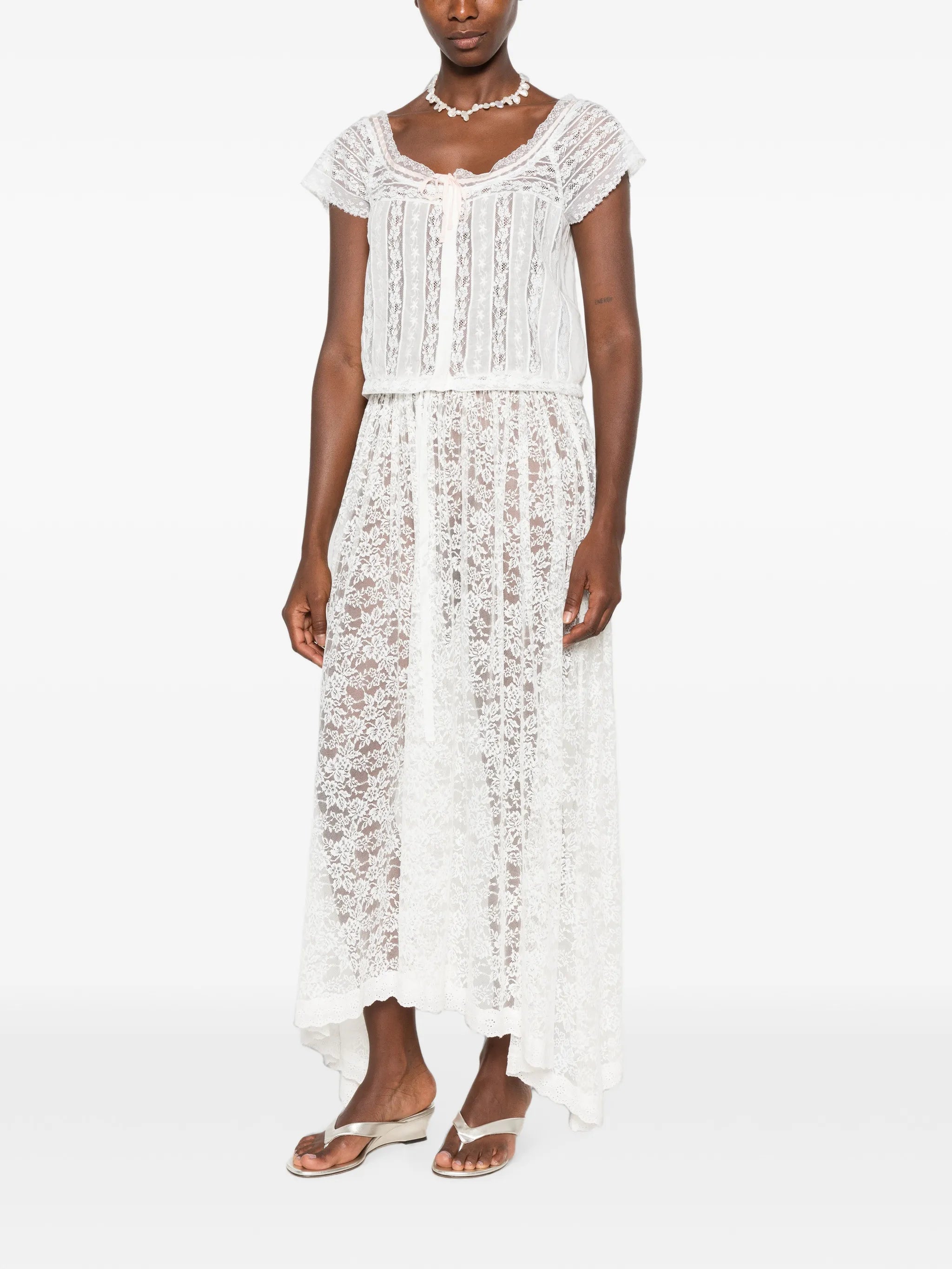 Greta lace-trim top