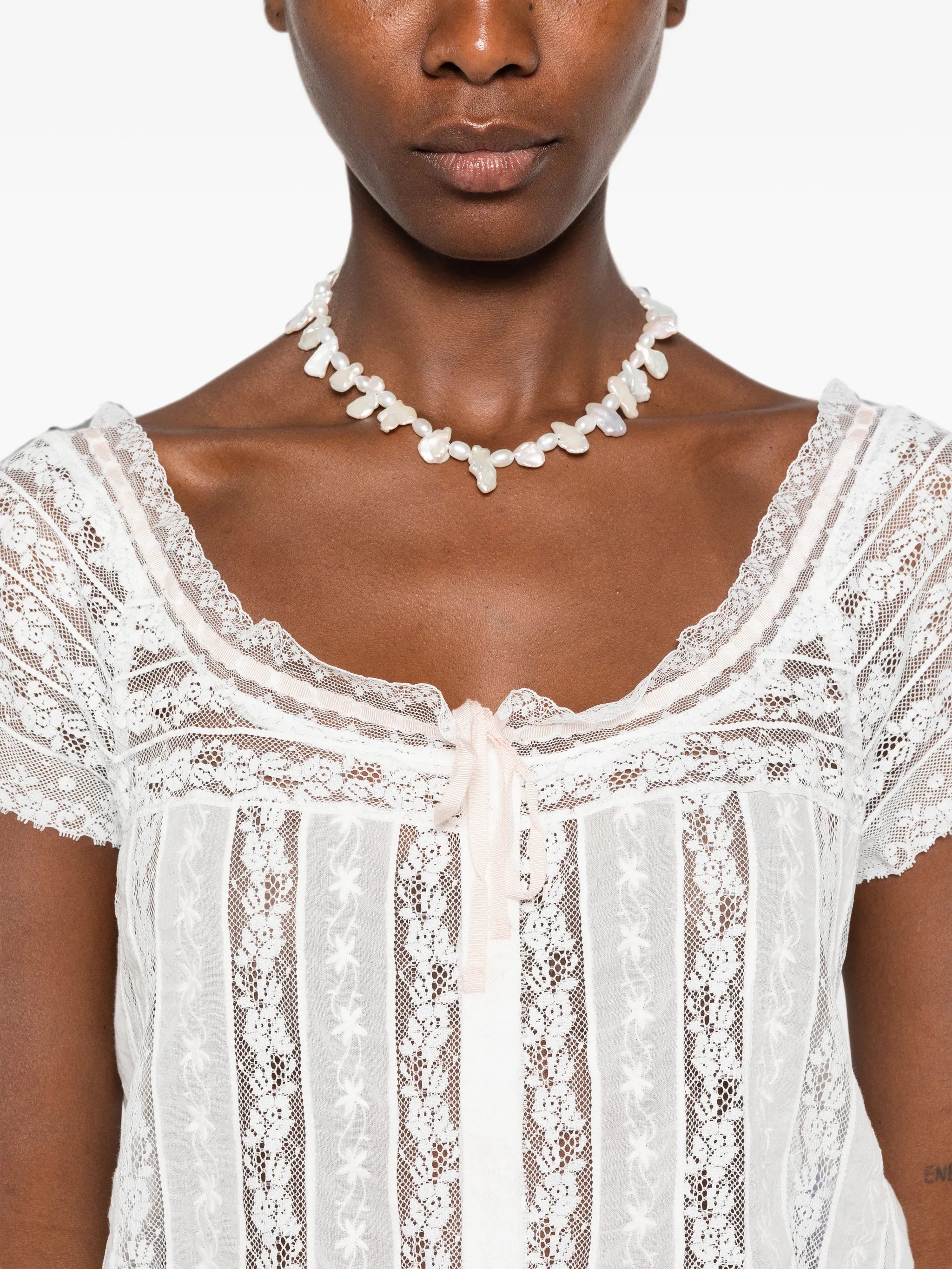 Greta lace-trim top