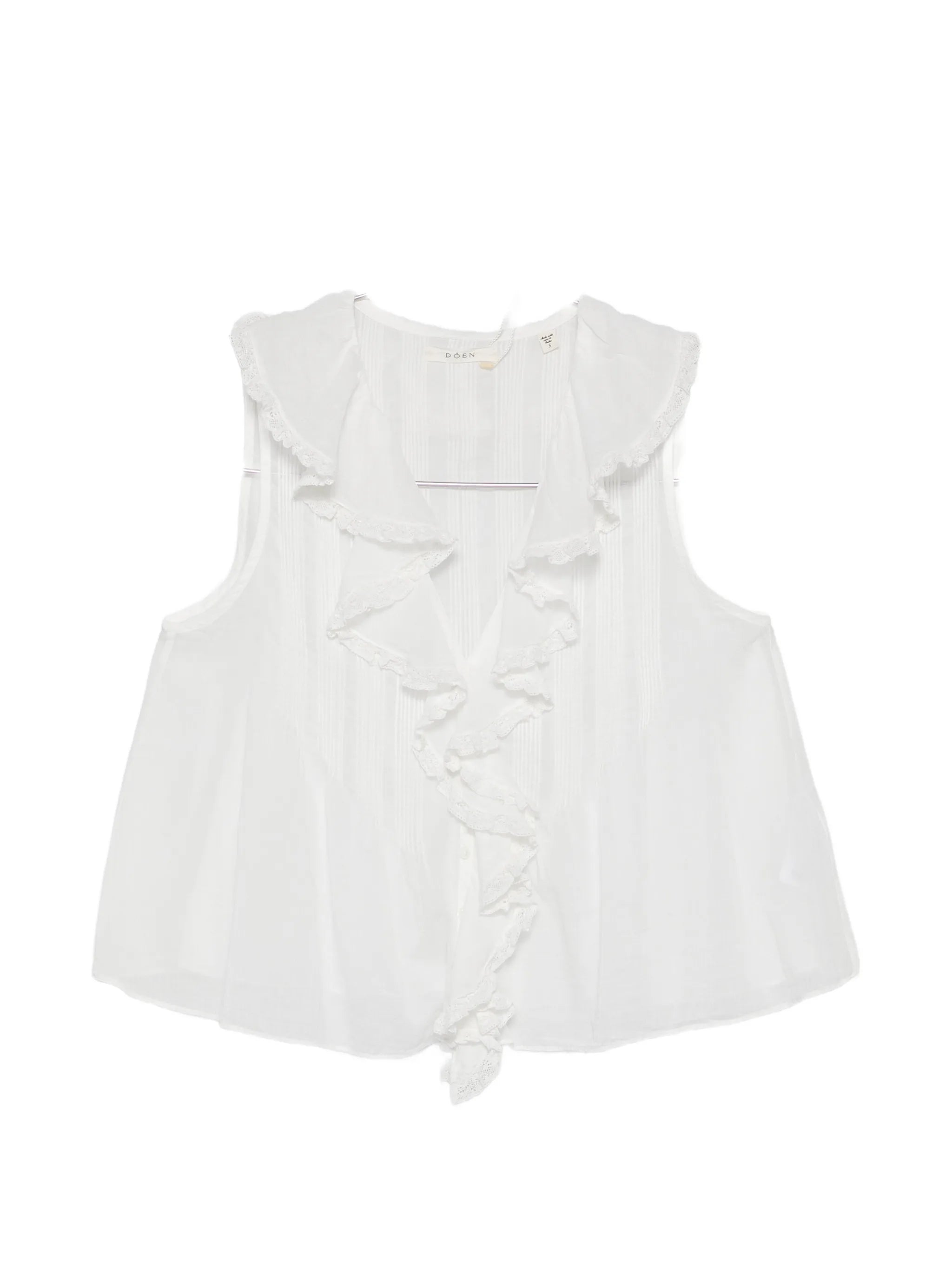 Hilda ruffle-trimmed top