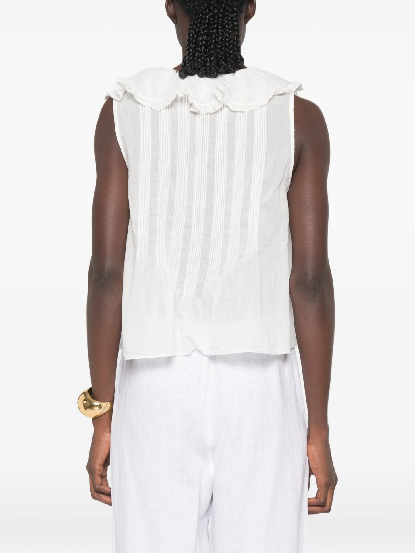 Hilda ruffle-trimmed top