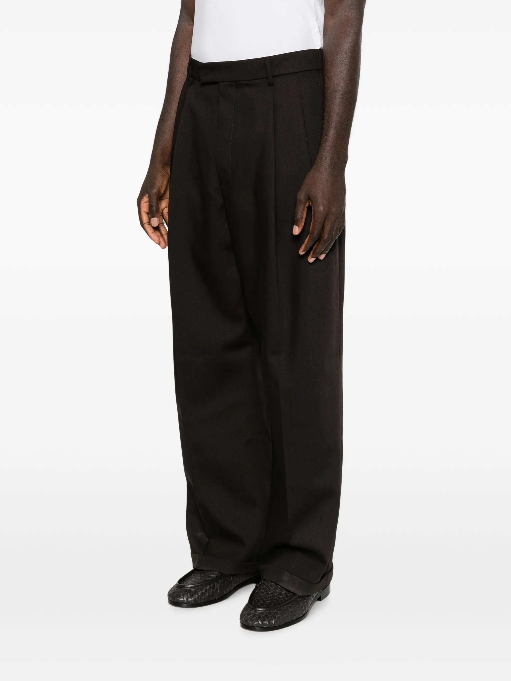 Braghier pleated trousers