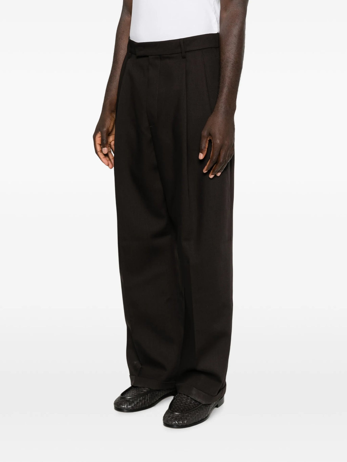 Braghier pleated trousers