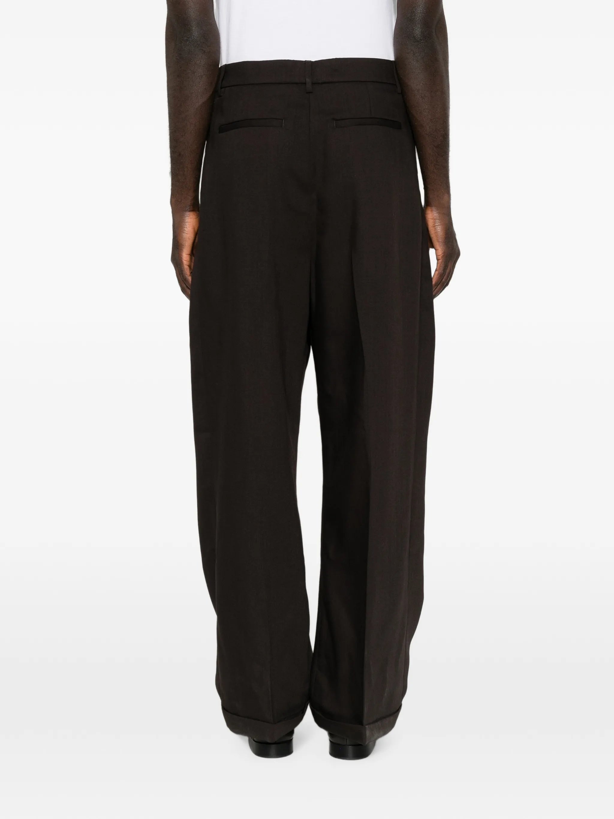 Braghier pleated trousers