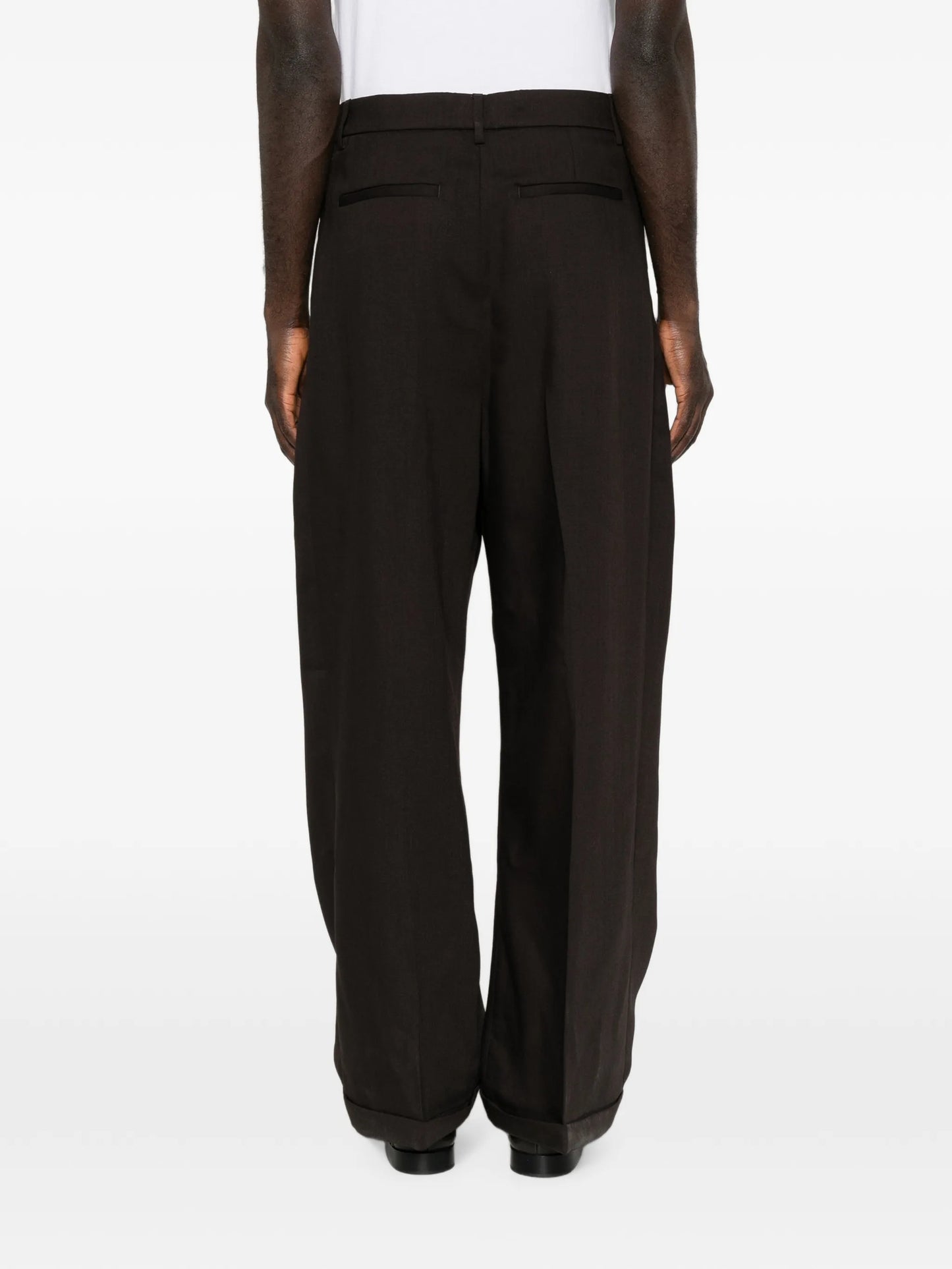 Braghier pleated trousers