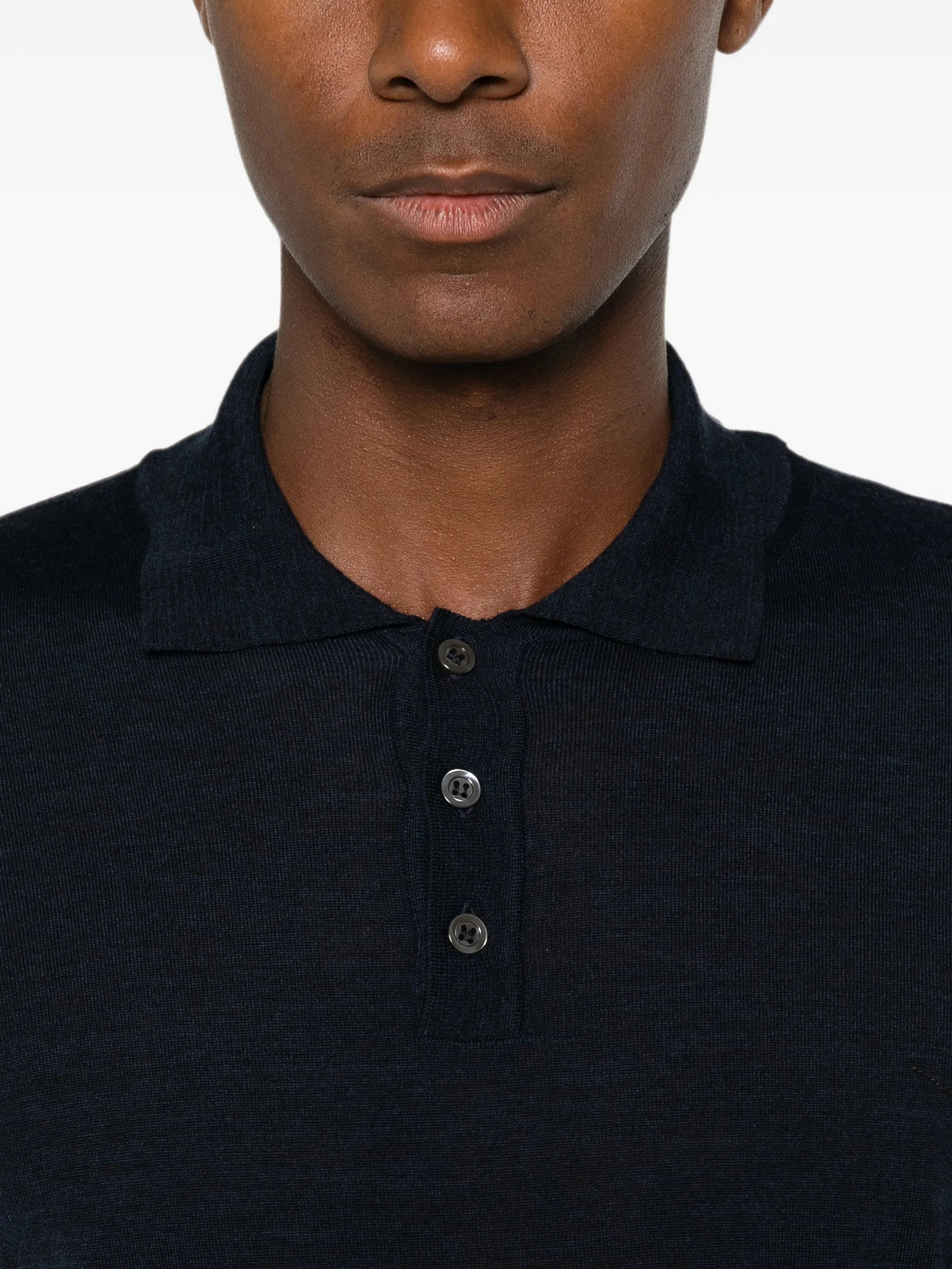 long-sleeve polo shirt