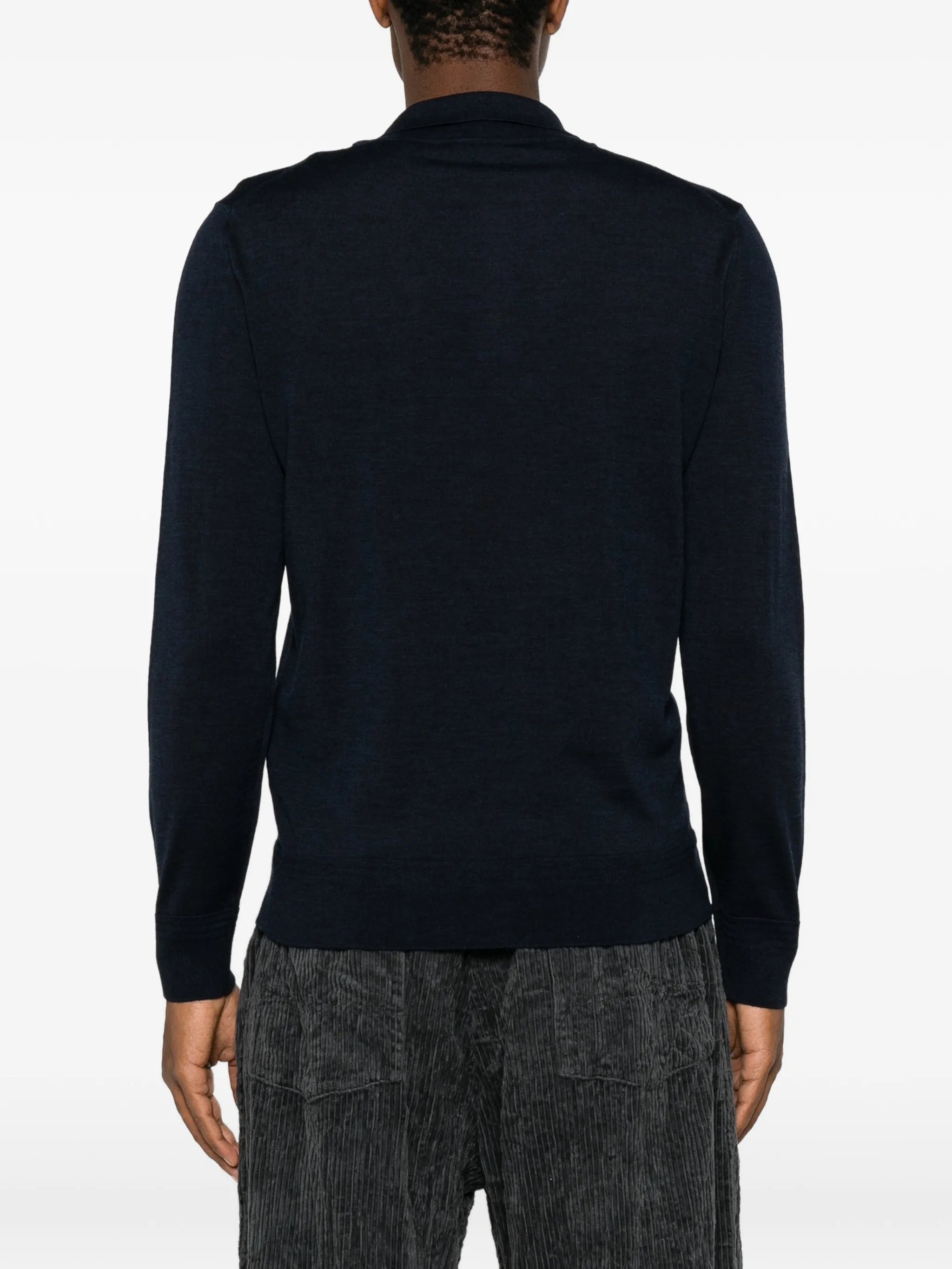 long-sleeve polo shirt