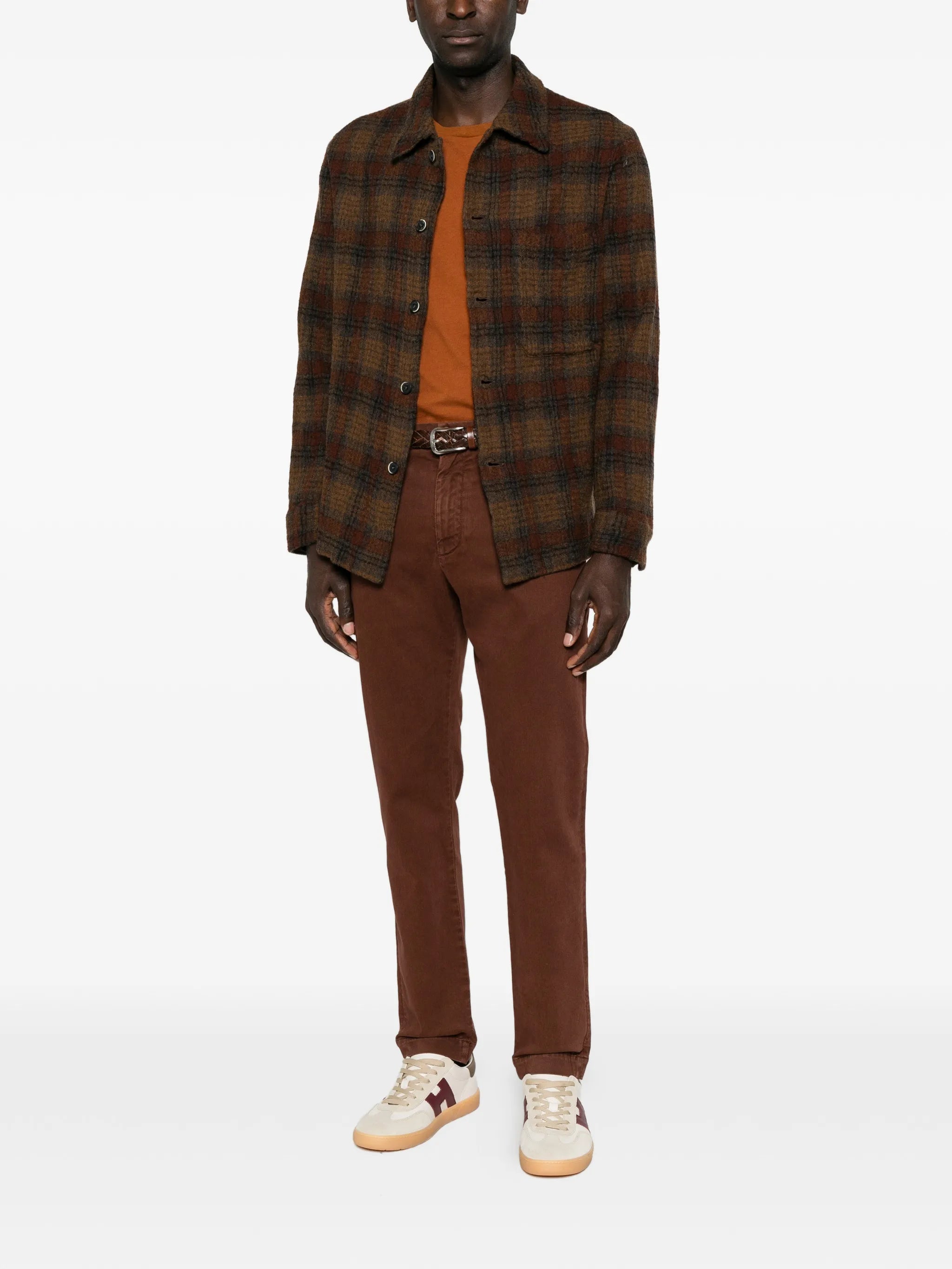 Cedrone checked overshirt