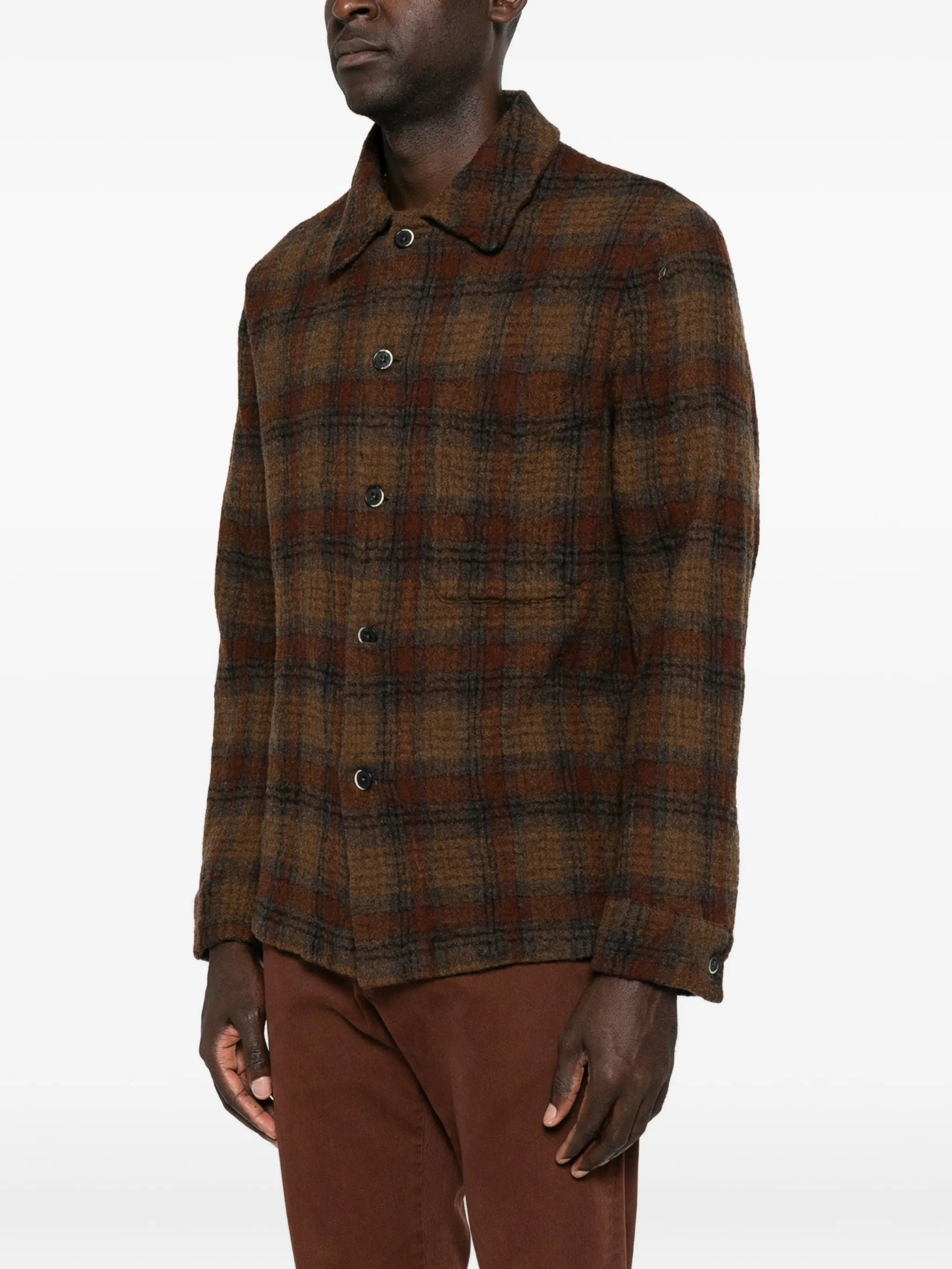 Cedrone checked overshirt