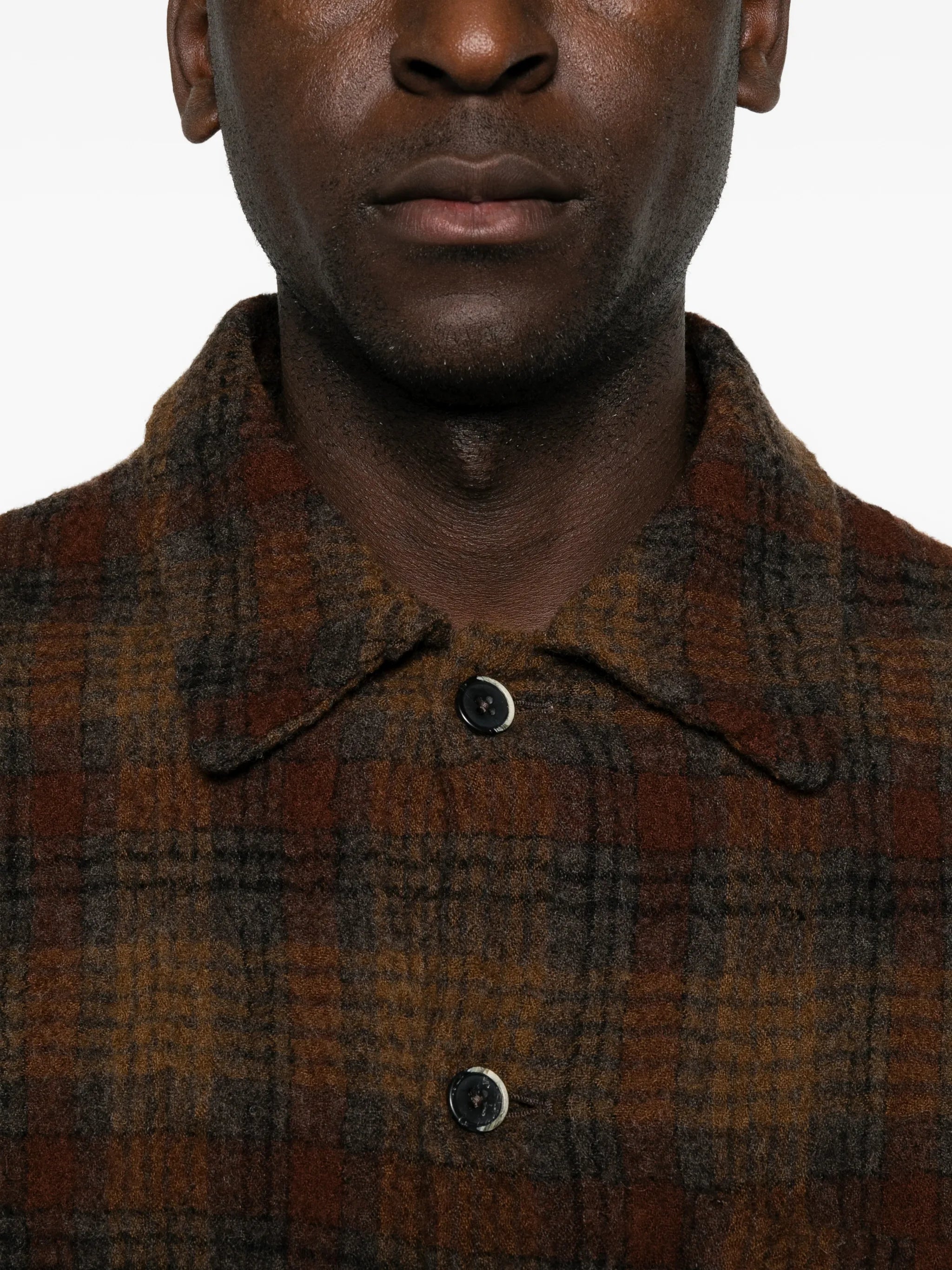 Cedrone checked overshirt