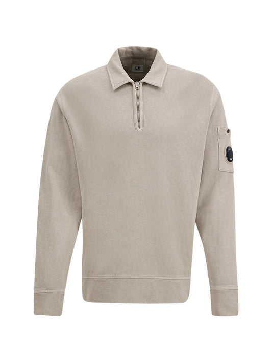 malfilè fleece Lens half zip sweatshirt