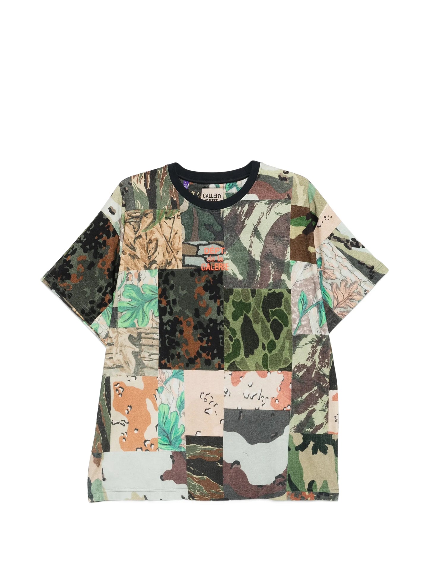 mixed-patchwork camouflage T-shirt