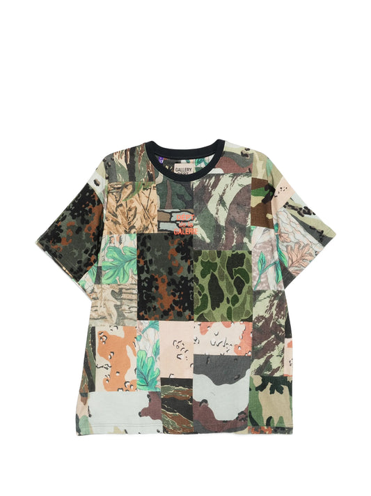 mixed-patchwork camouflage T-shirt