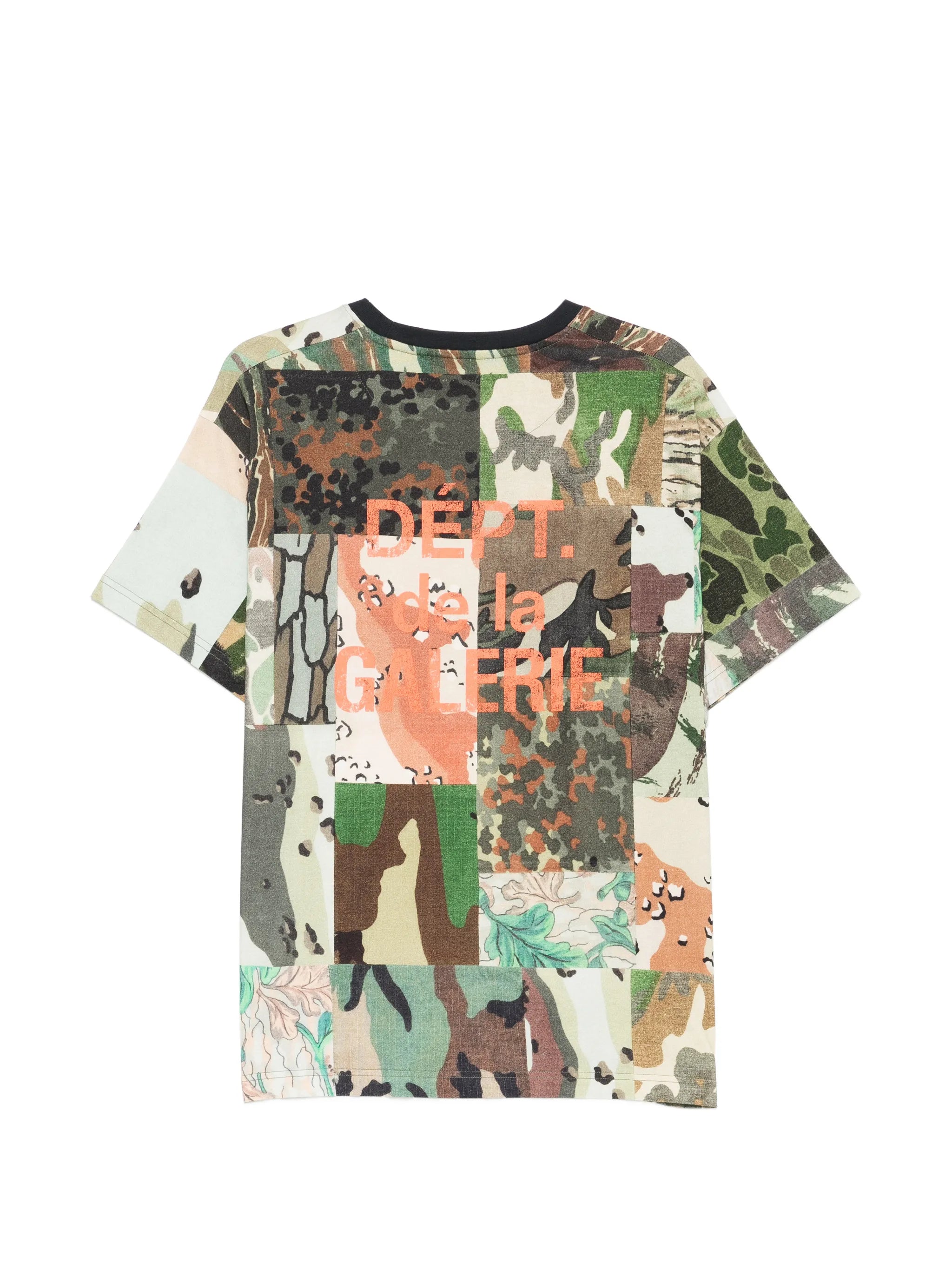 mixed-patchwork camouflage T-shirt