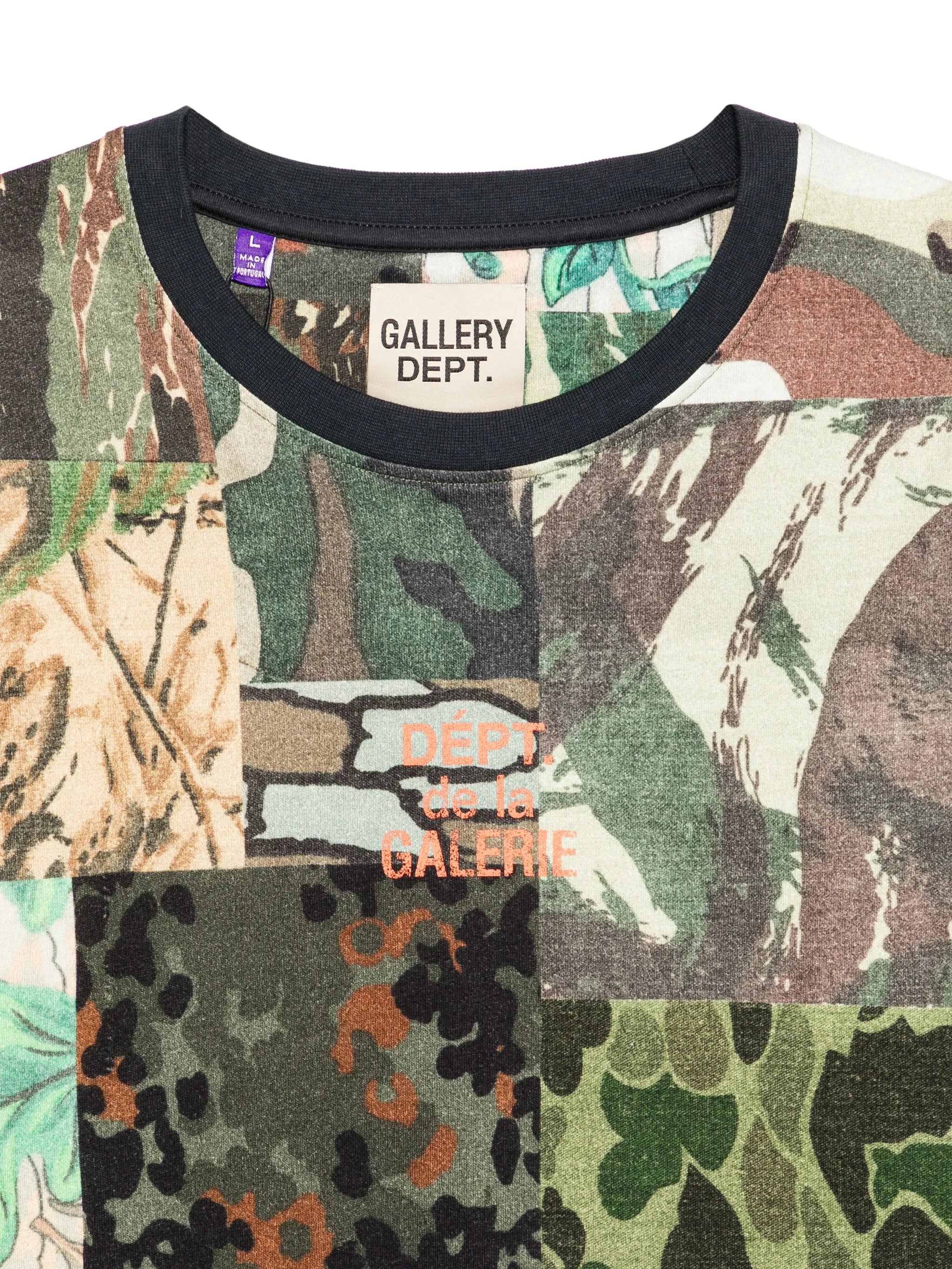 mixed-patchwork camouflage T-shirt