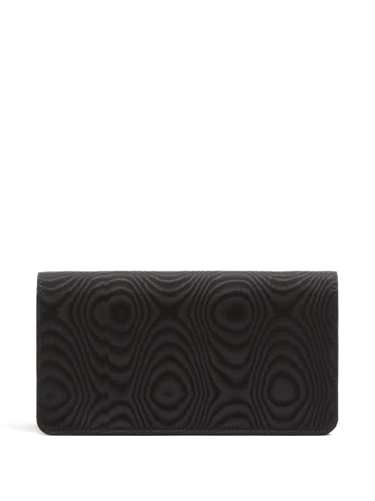 VLogo Signature chain wallet in moiré fabric with jewel logo