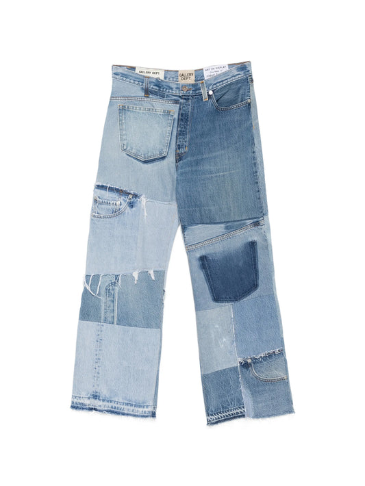 frayed-hem jeans