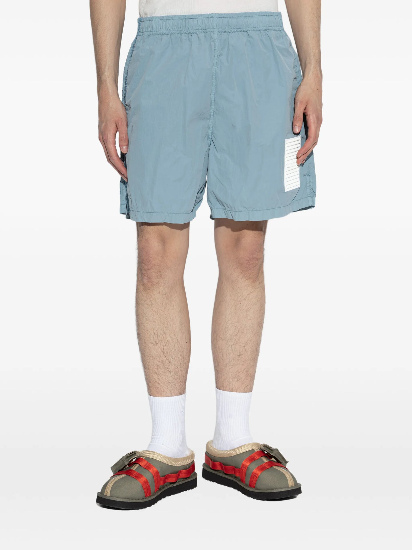 Marina logo-detail swim shorts