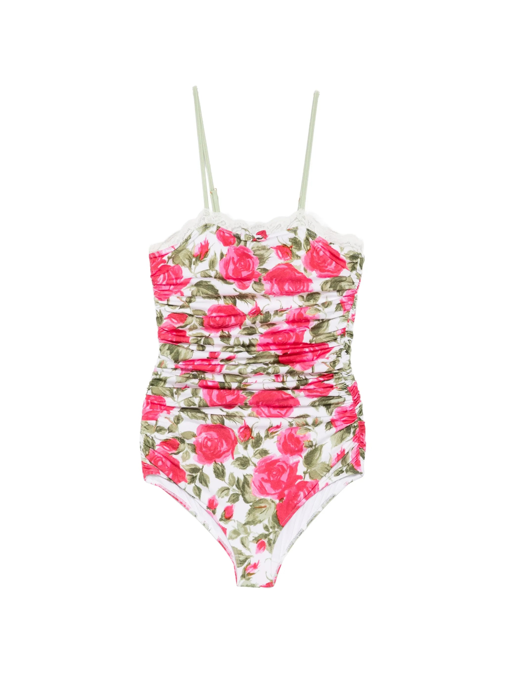 floral-lace bodysuit