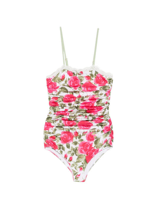 floral-lace bodysuit